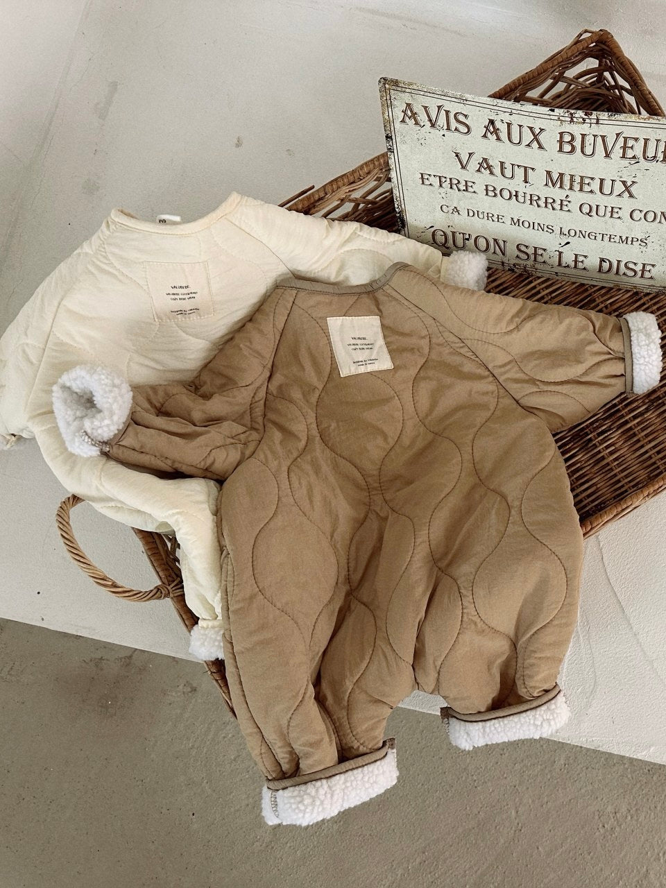 Button quilted coverall (baby)