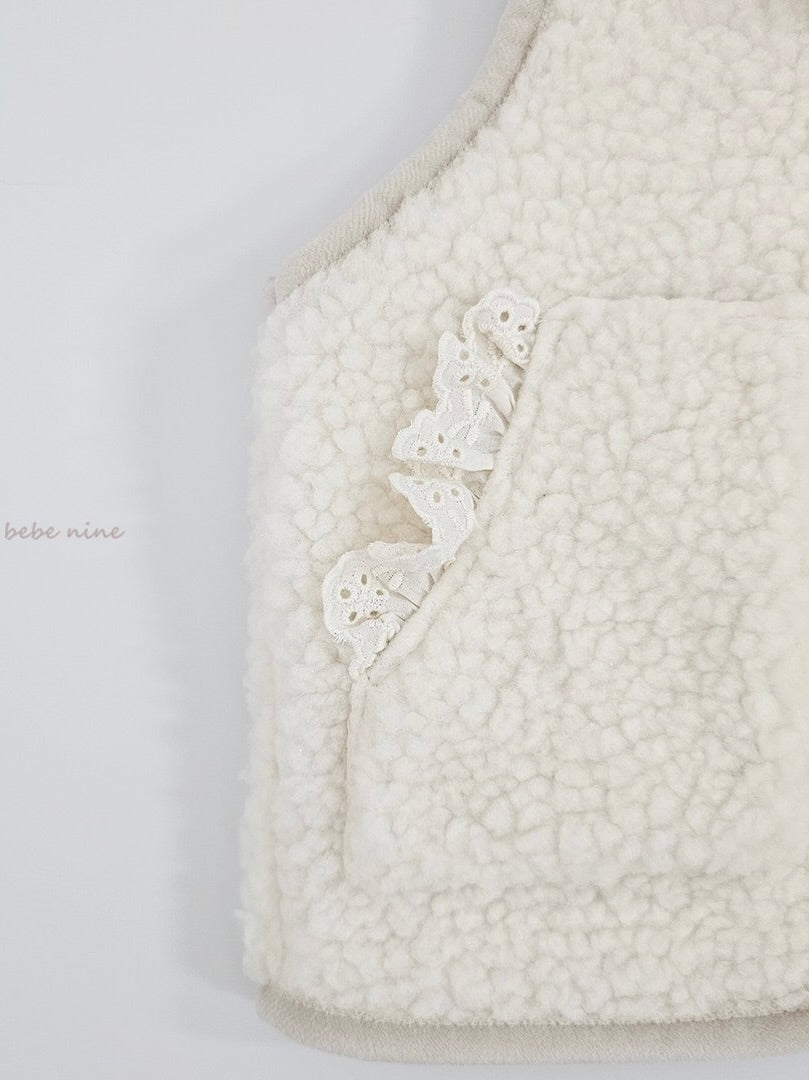 Teddy Frill Vest