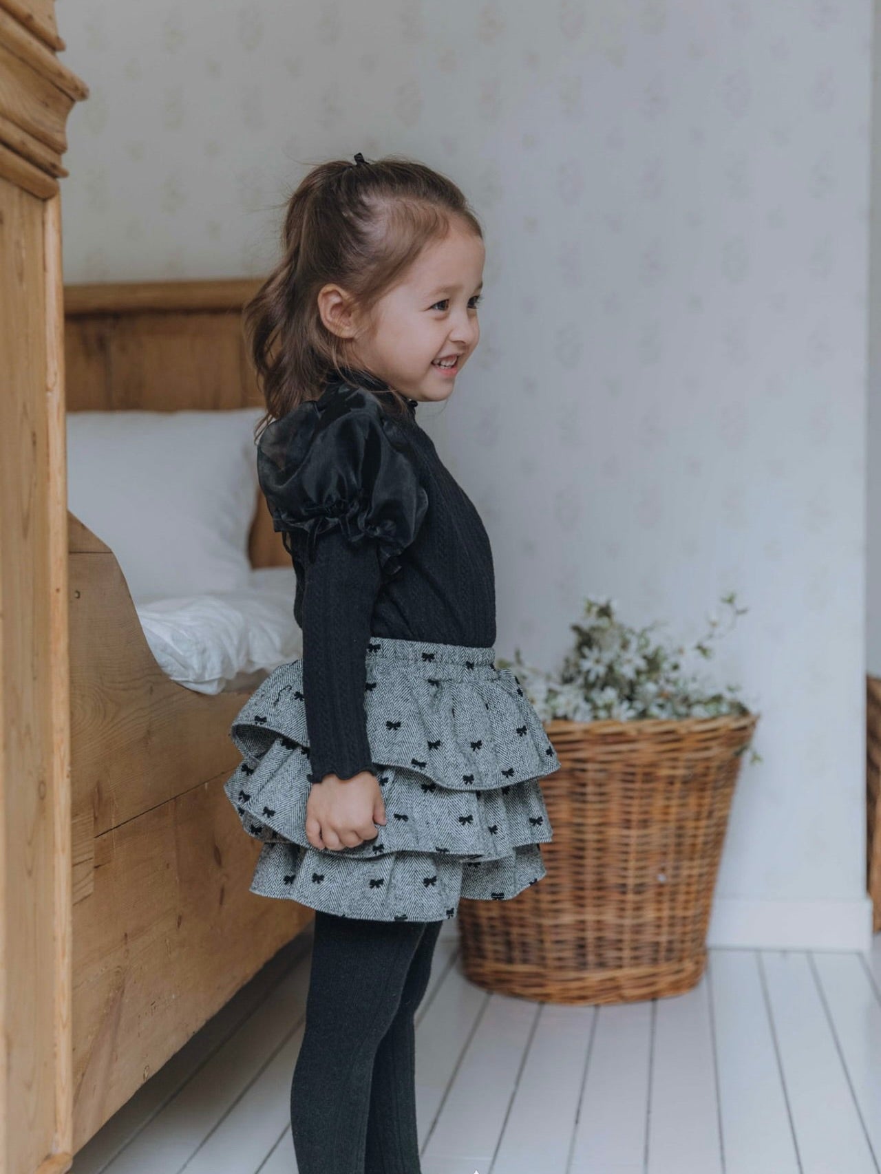 Chloe ribbon cancan pants