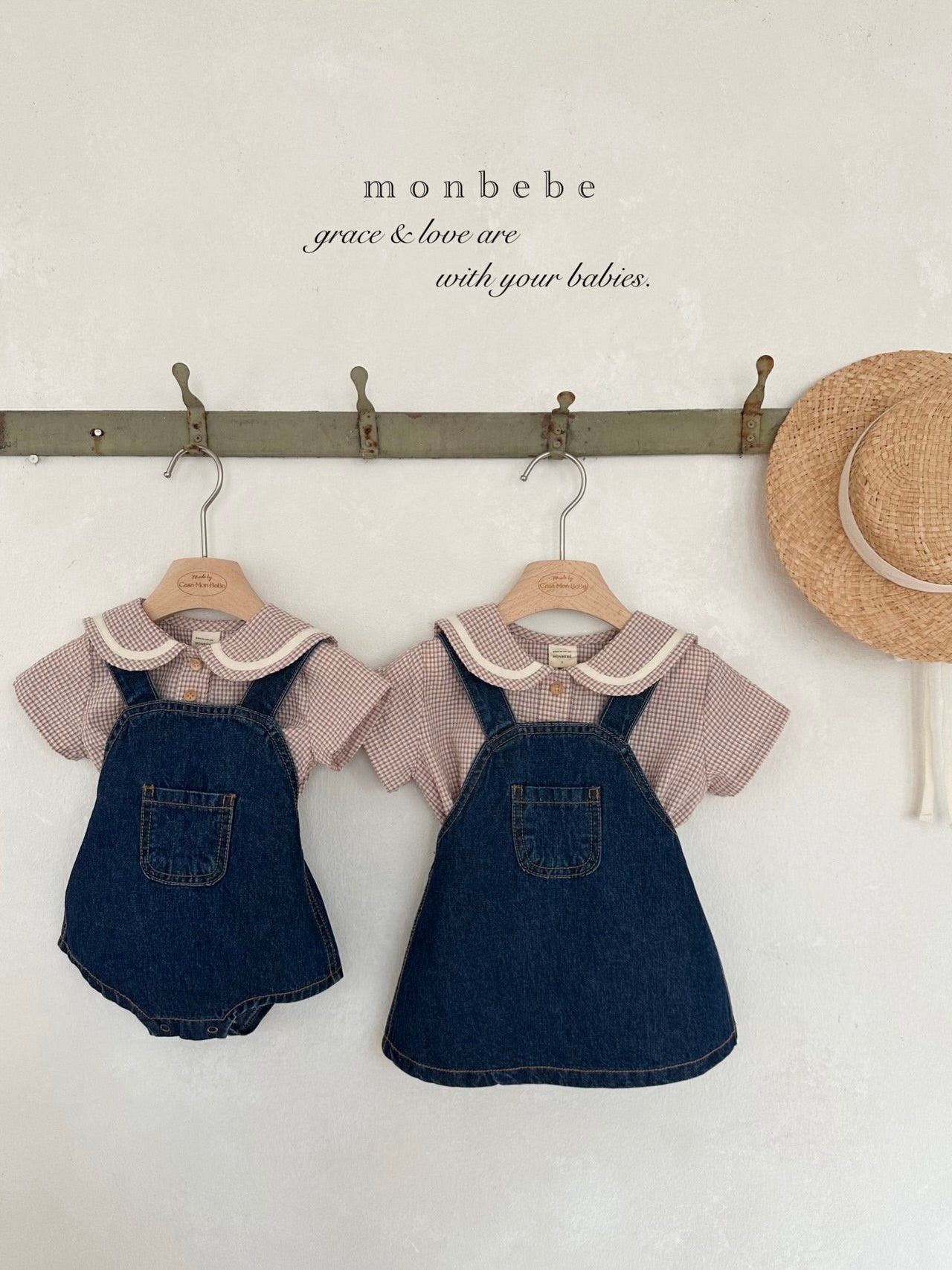 Checked sailor blouse