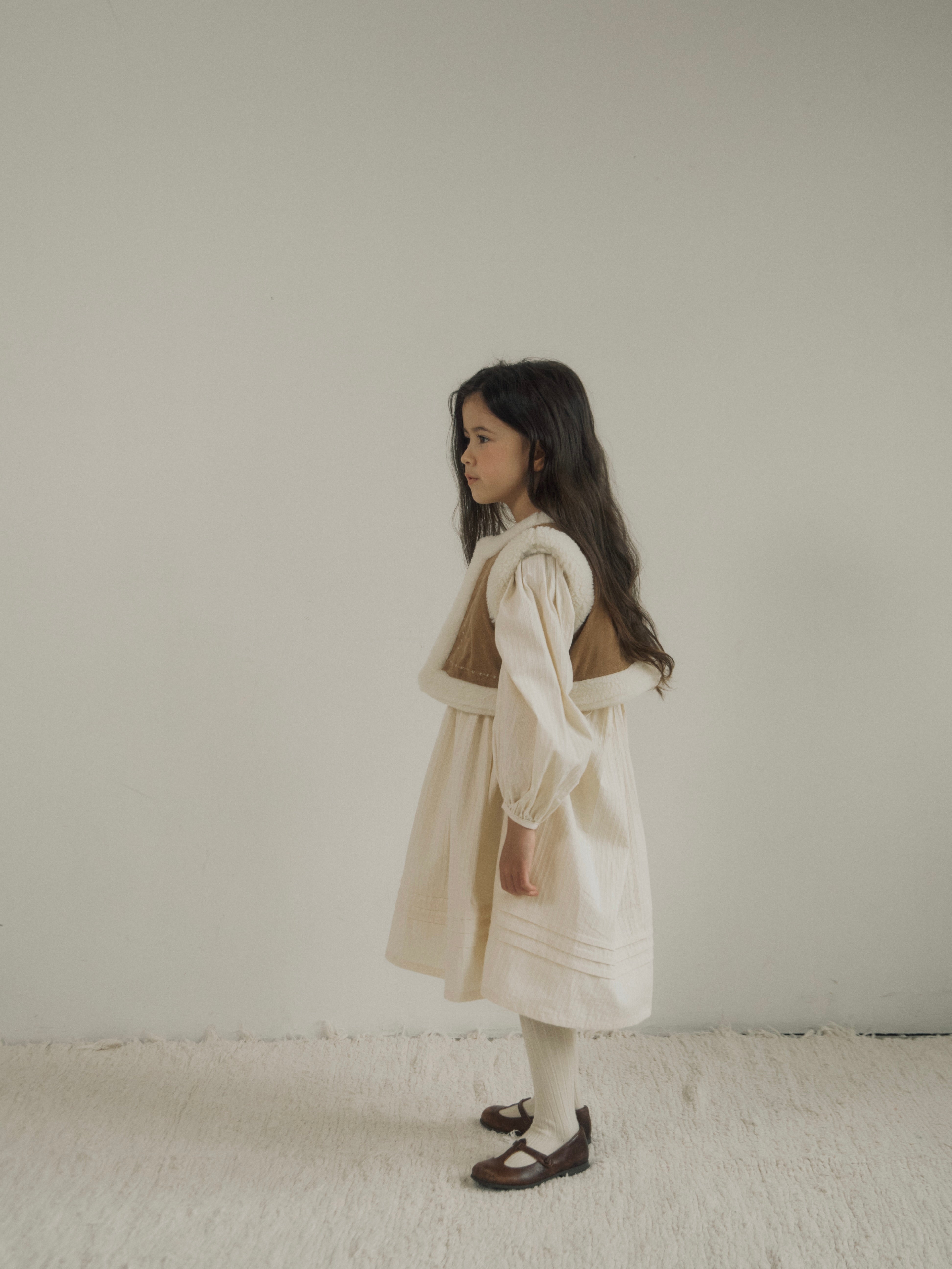 Suede reversible fur vest