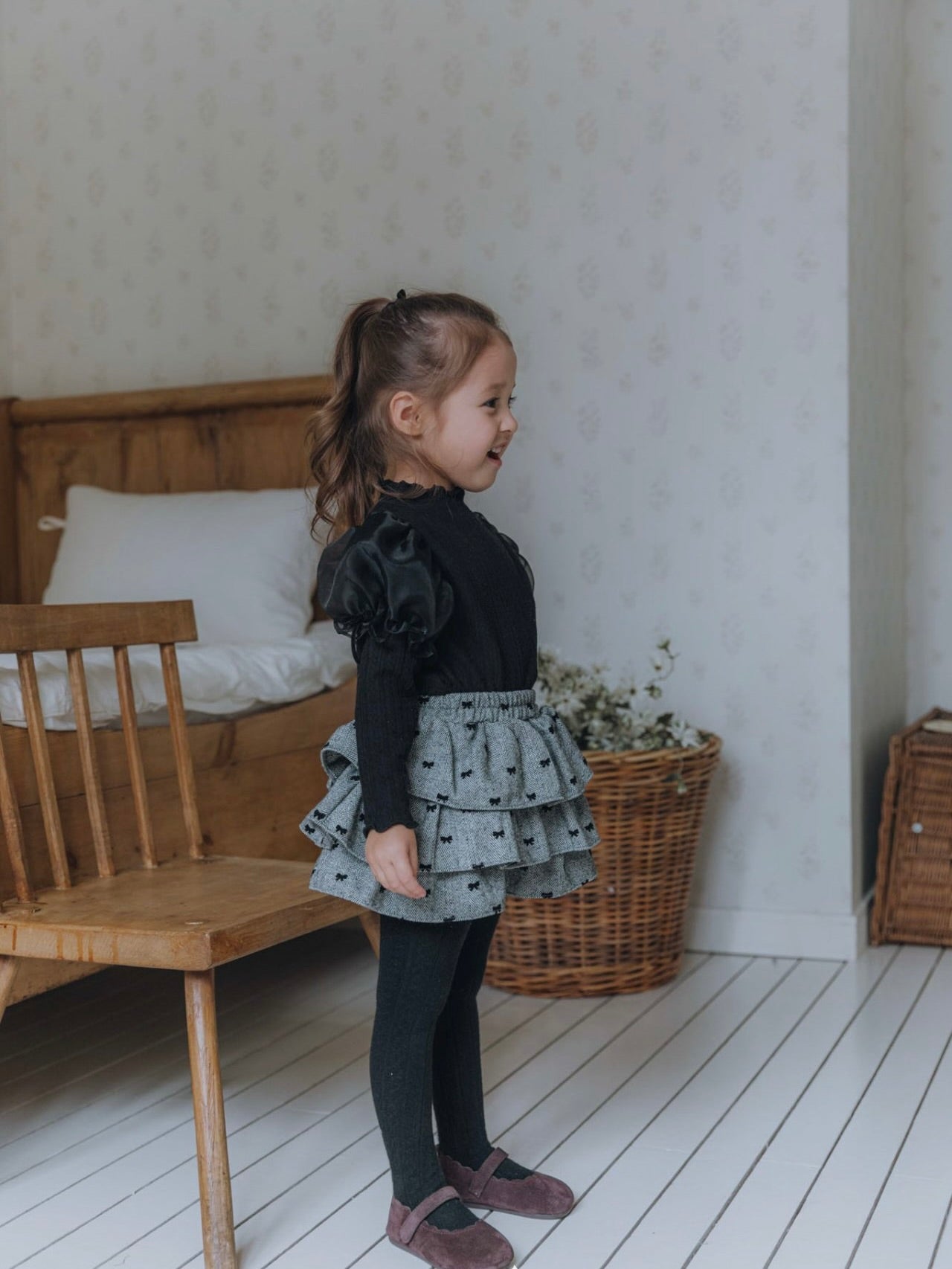 Chloe ribbon cancan pants