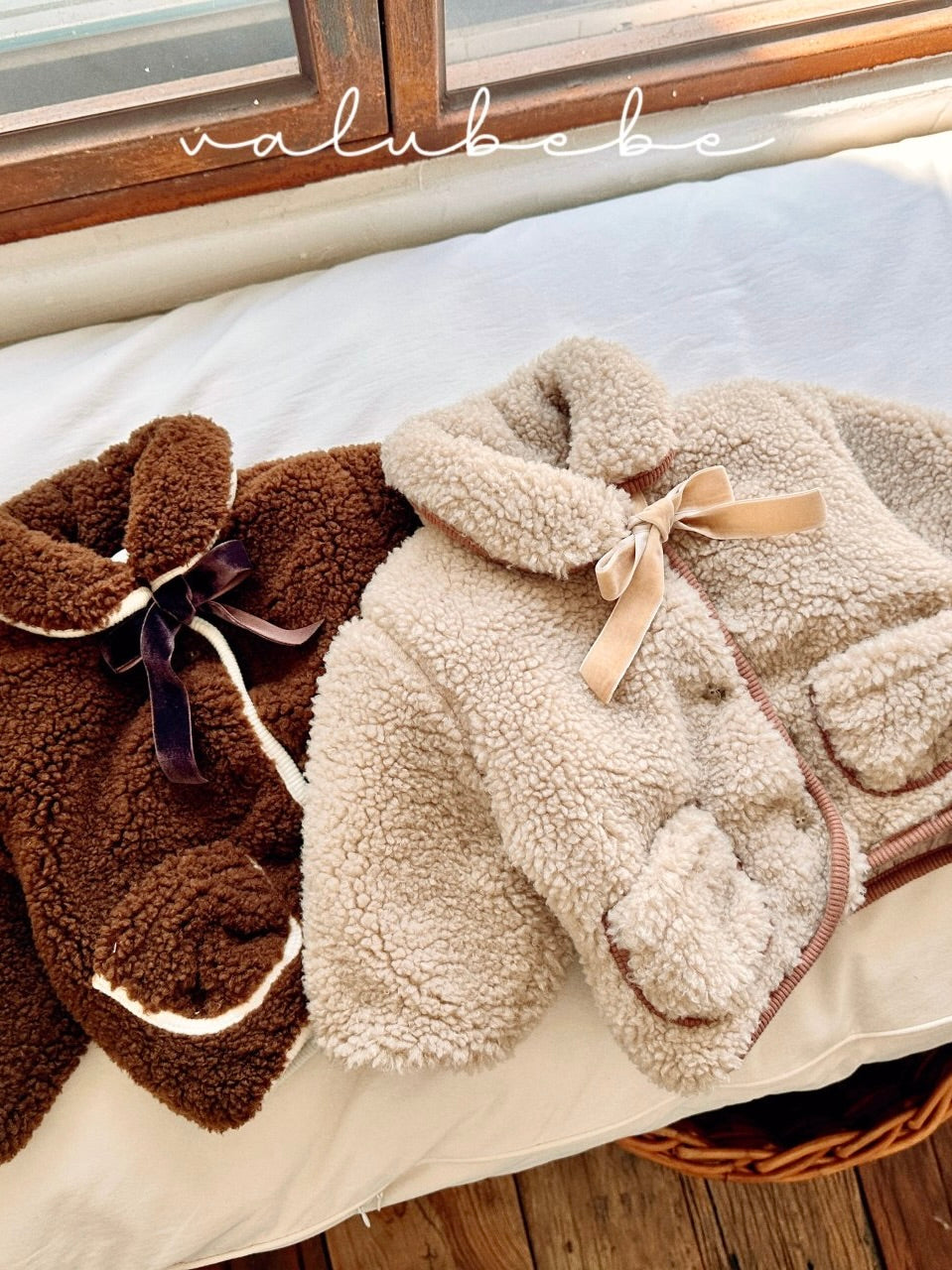 Merry ribbon fluffy jacket (baby)