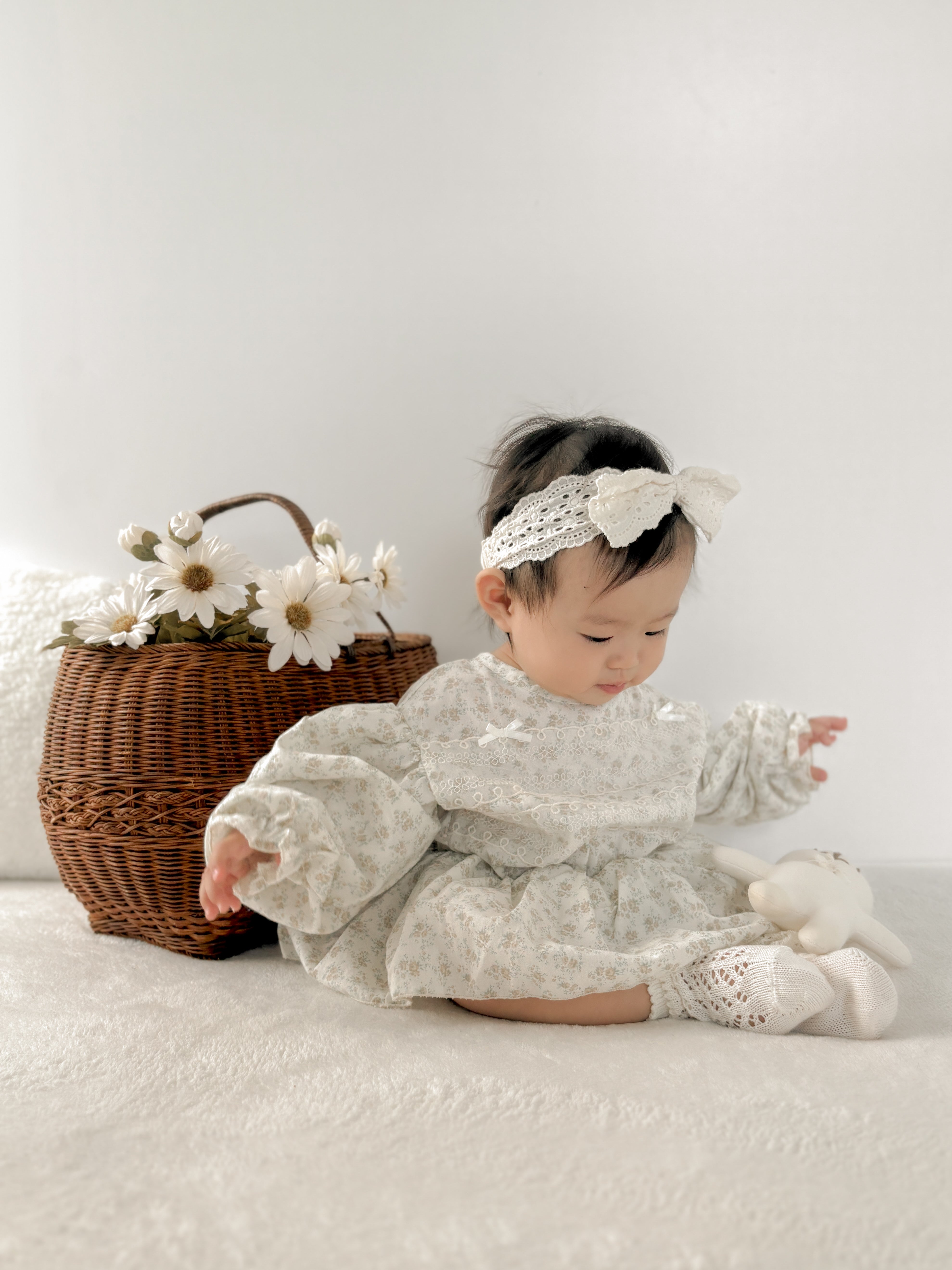 Elegant floral rompers