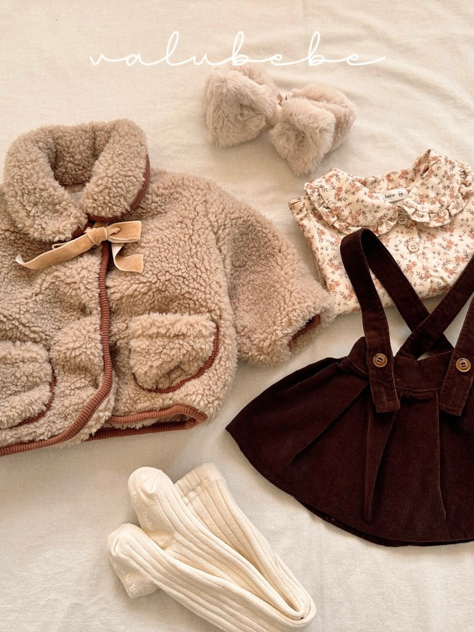 Fur ribbon hairband (baby)