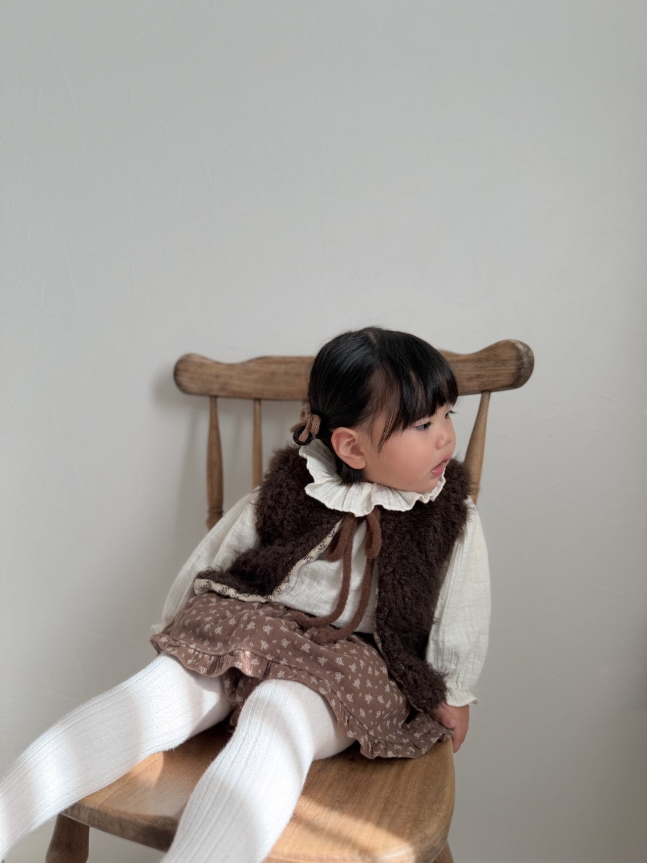 Nougat collar blouse