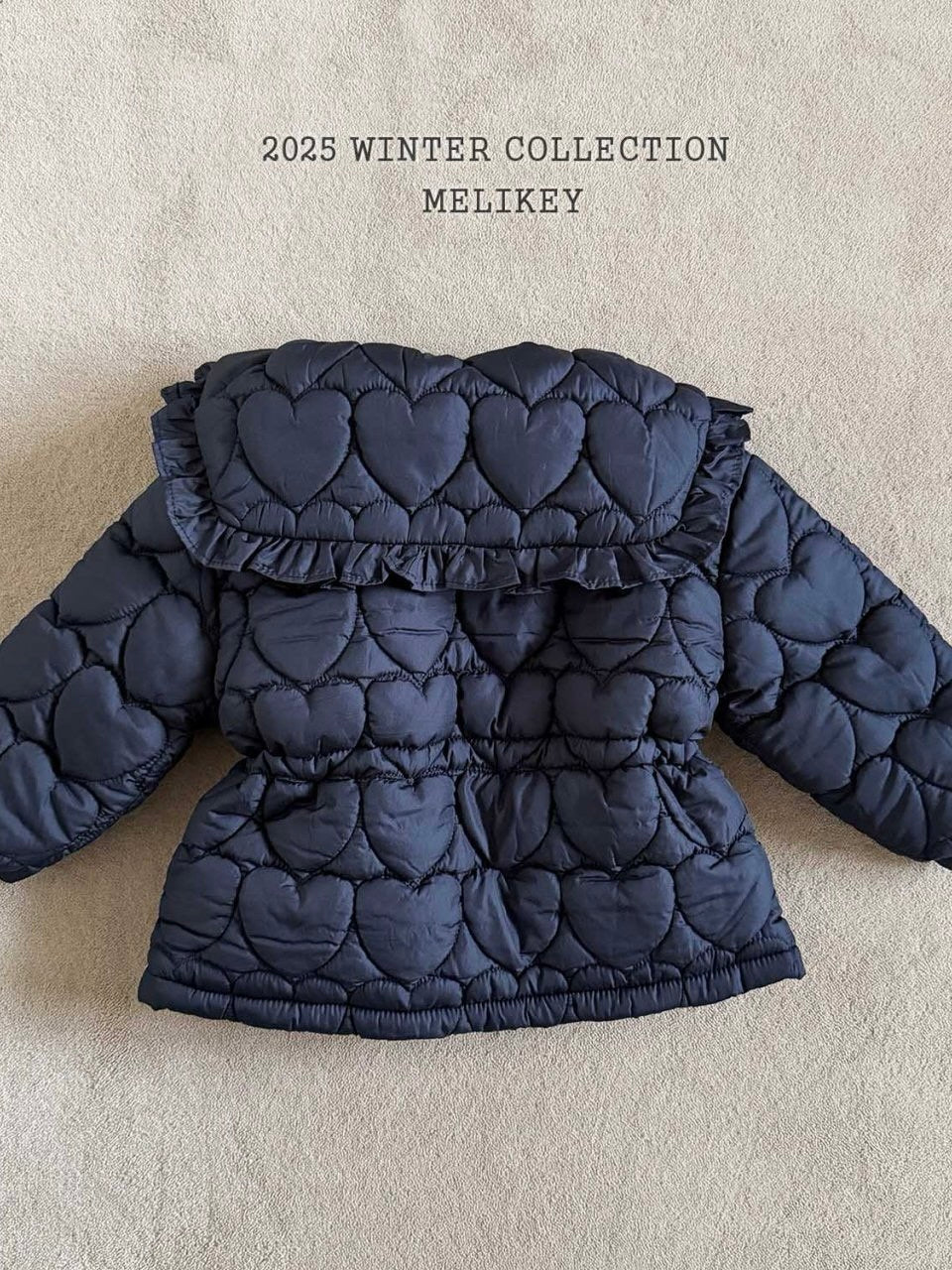 Heart quilted padding jacket