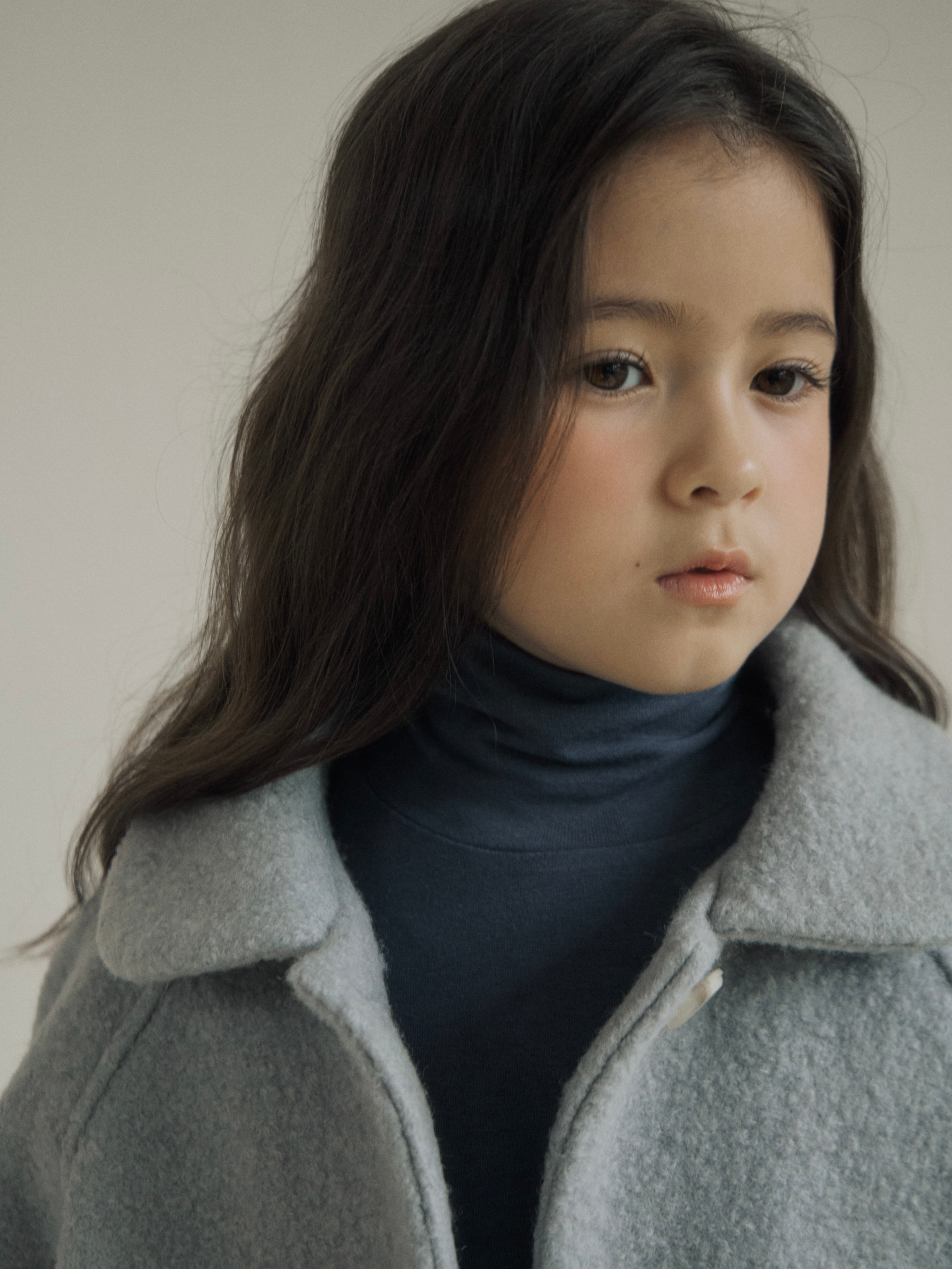 Noa wool coat (haze blue)