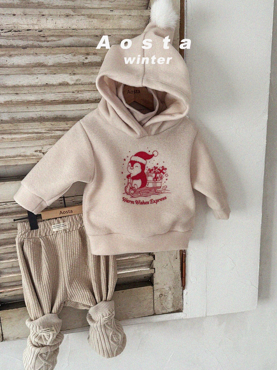 Winter penguin hoodie