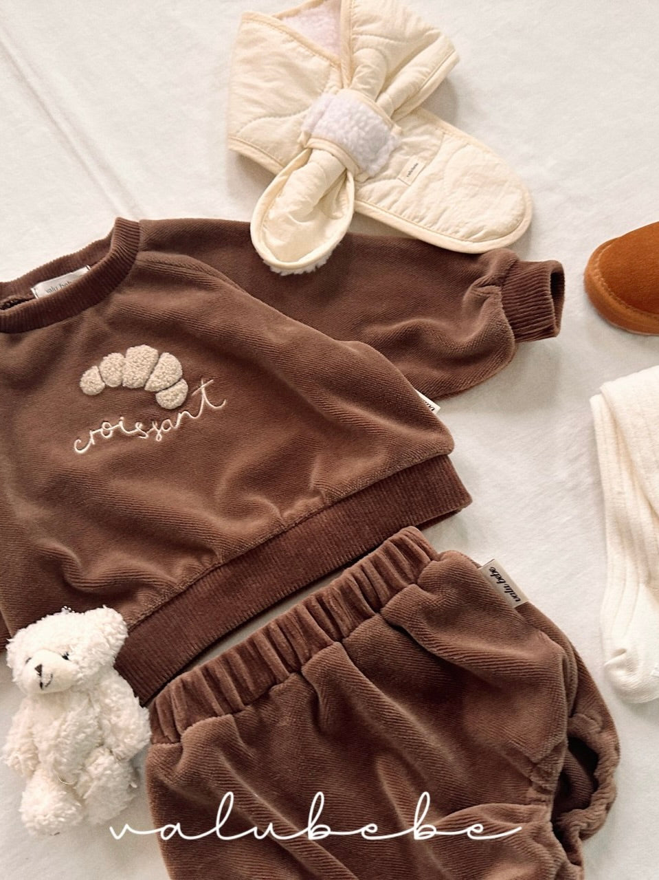 Croissant velor sweatshirt (baby)