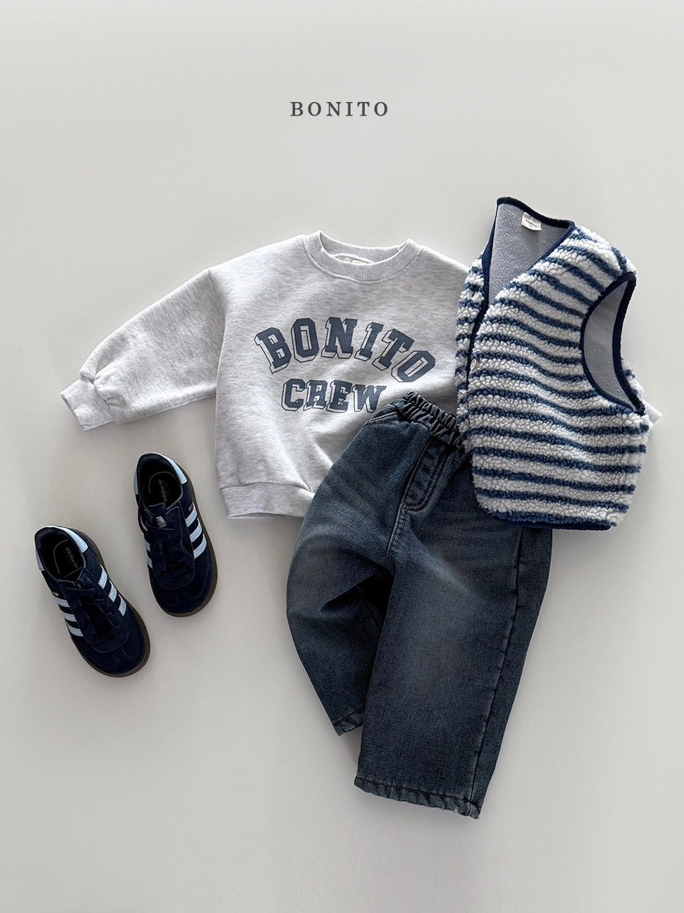 Fleece-lined denim pants