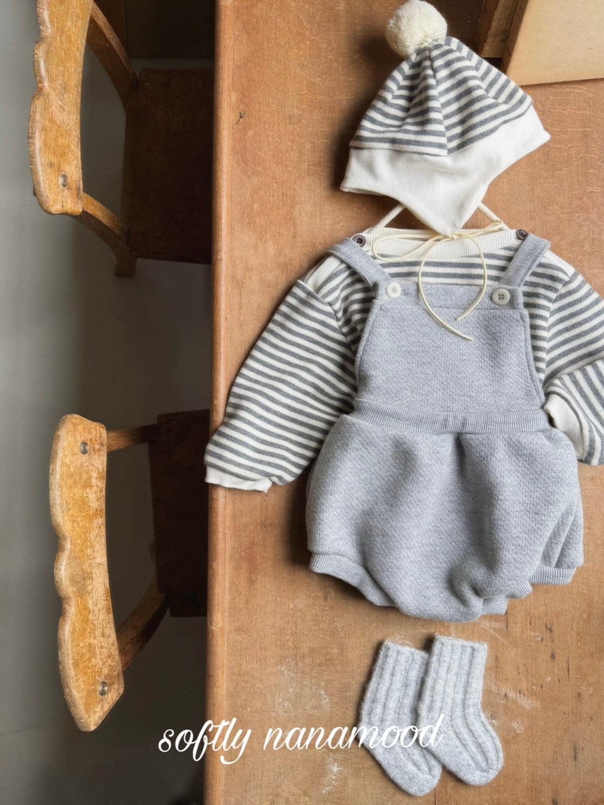 Cozy overall rompers