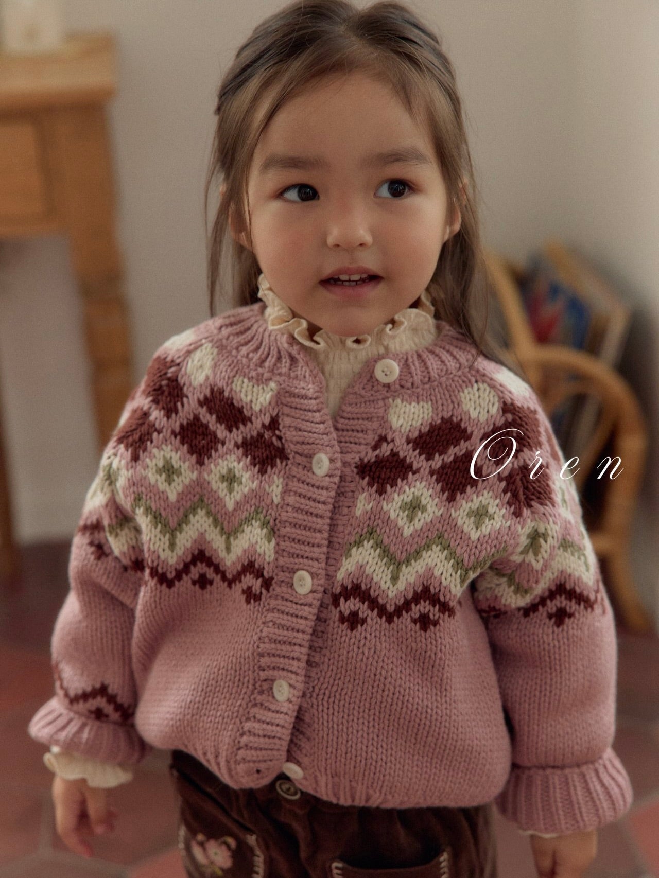 Reversible knit cardigan (2 way)