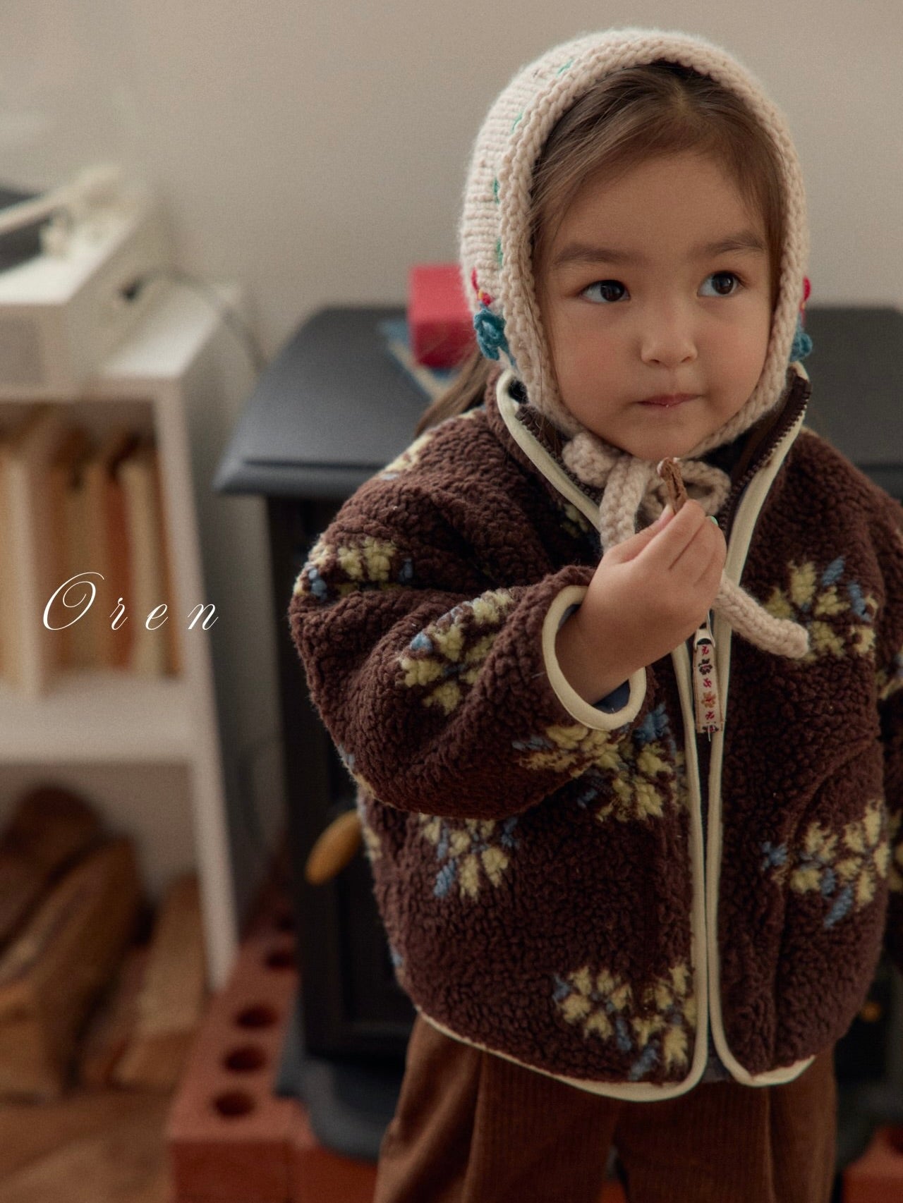 Melo flower boa jumper