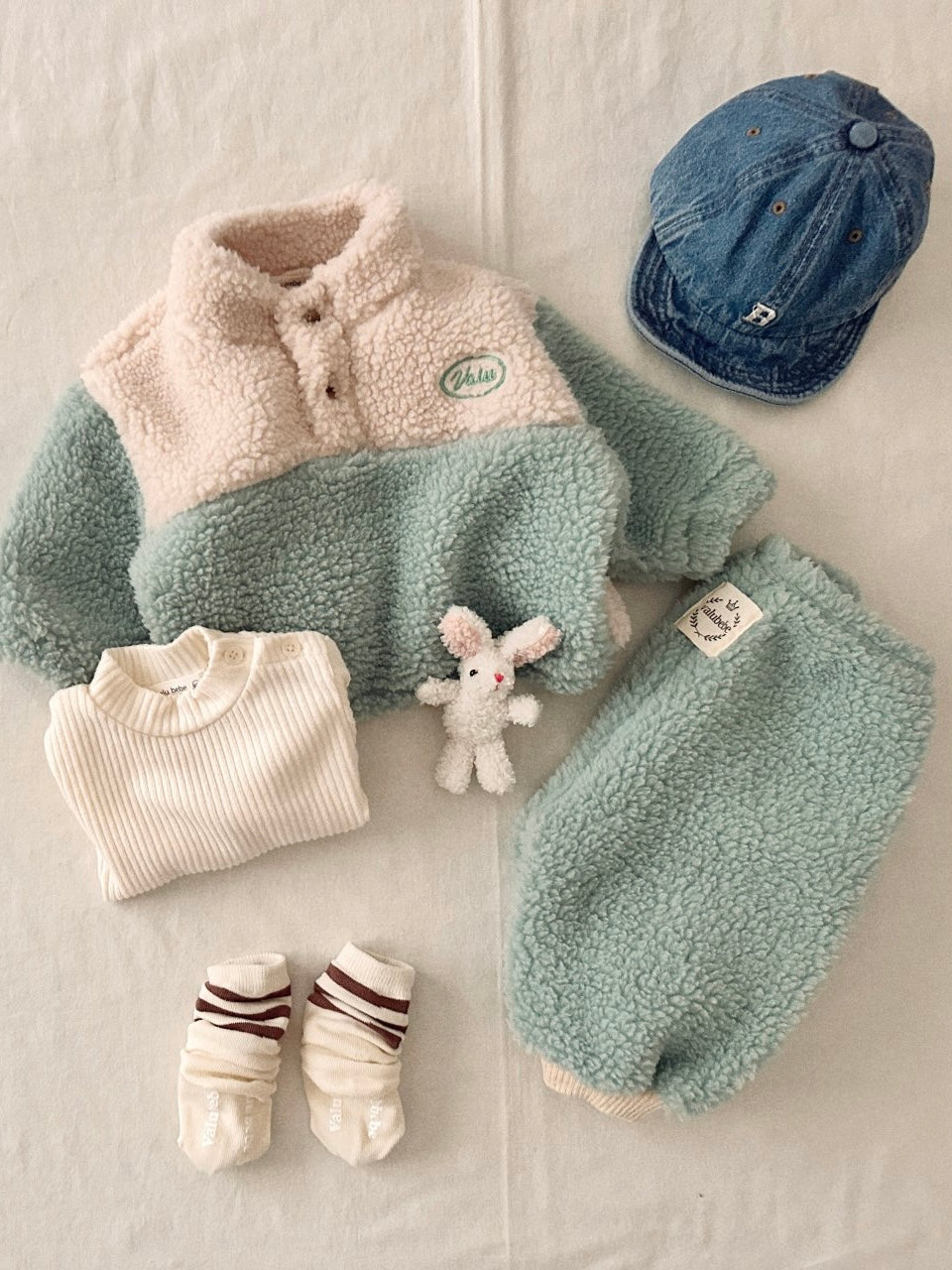 Fluffy button jumper (baby&kids)