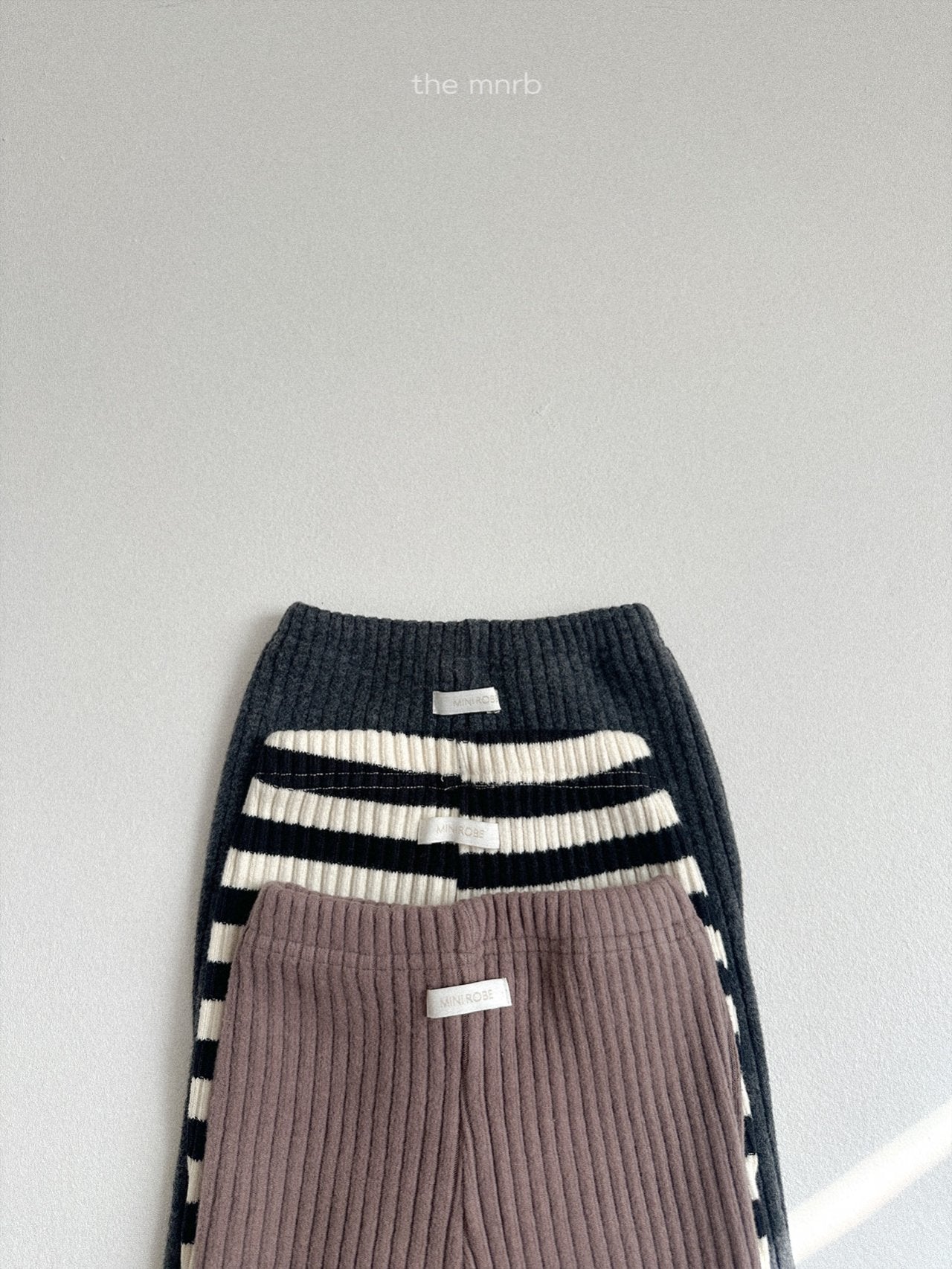 Aloe ribbed bootcut pants