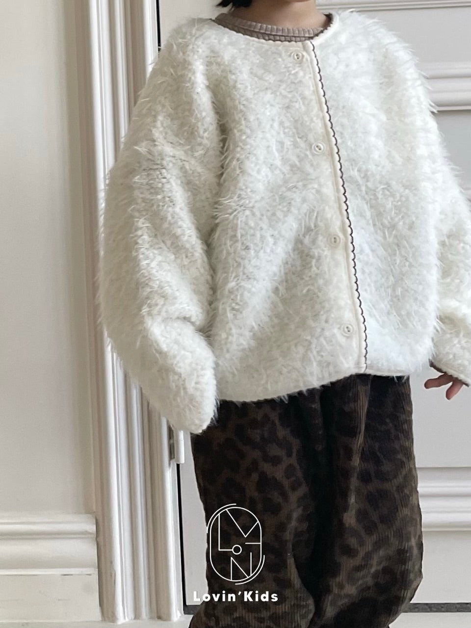 Fur cardigan