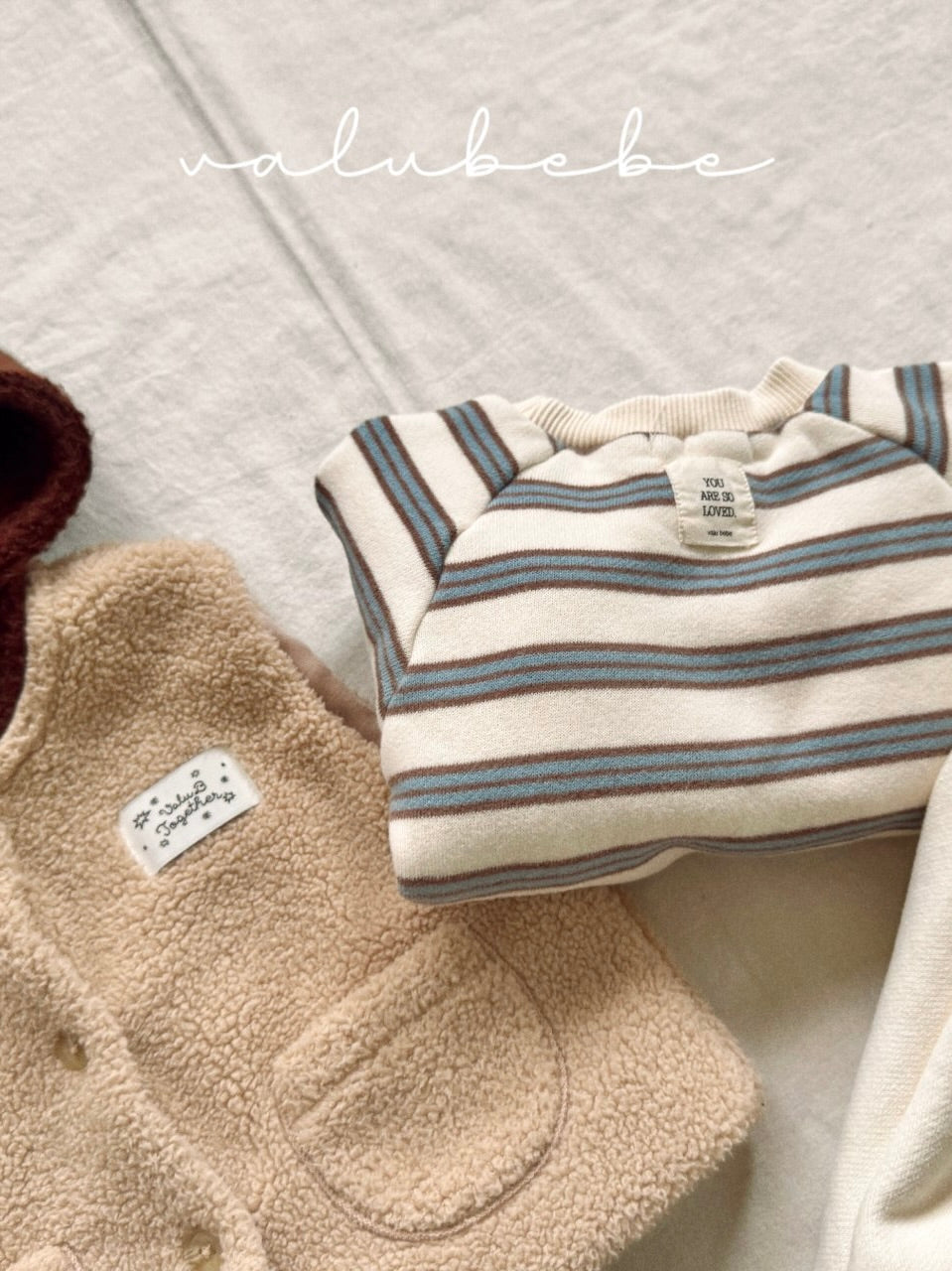 Multi striped fleece sweatshirt (baby&kids)