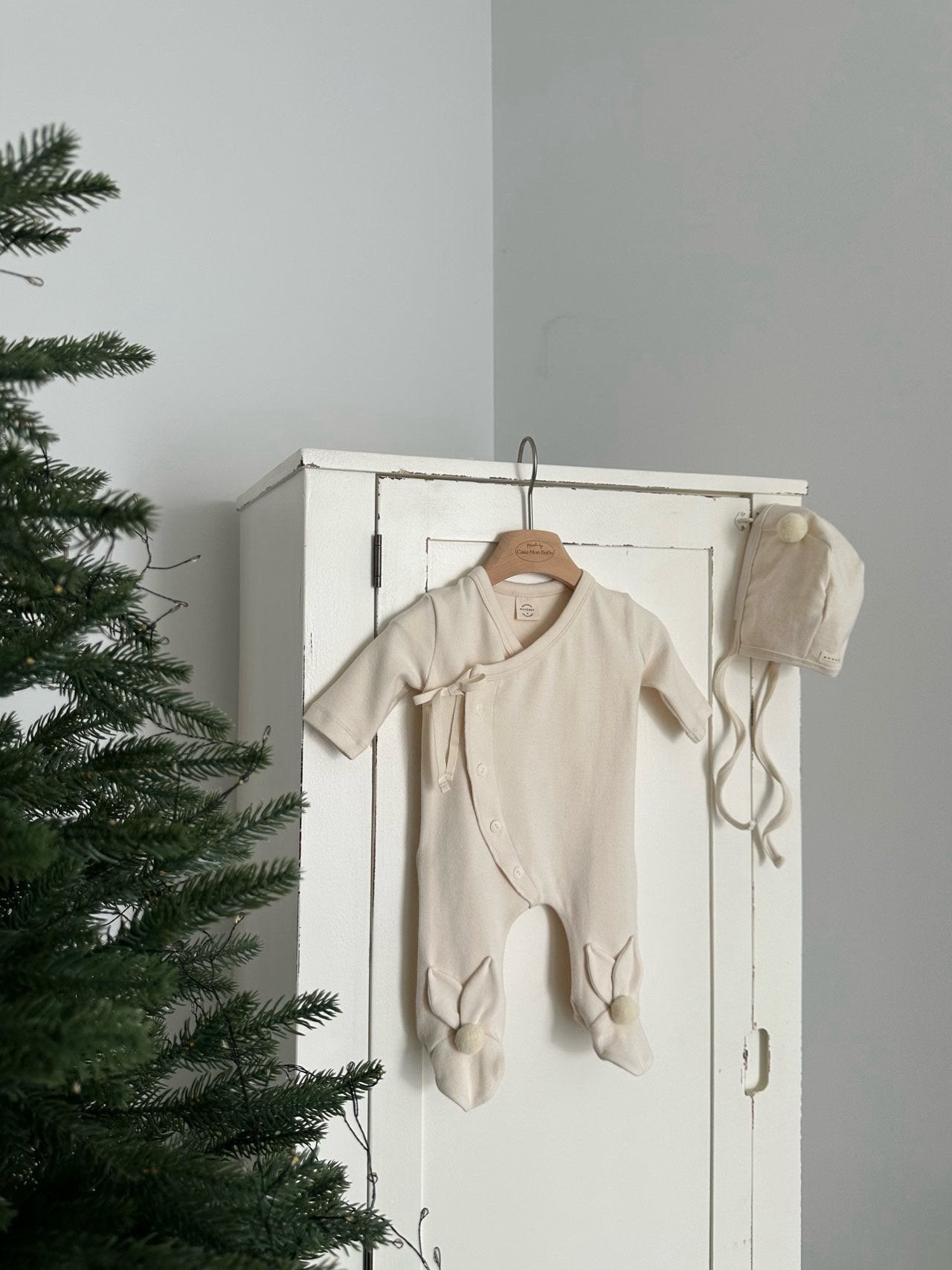 Bunny footed rompers