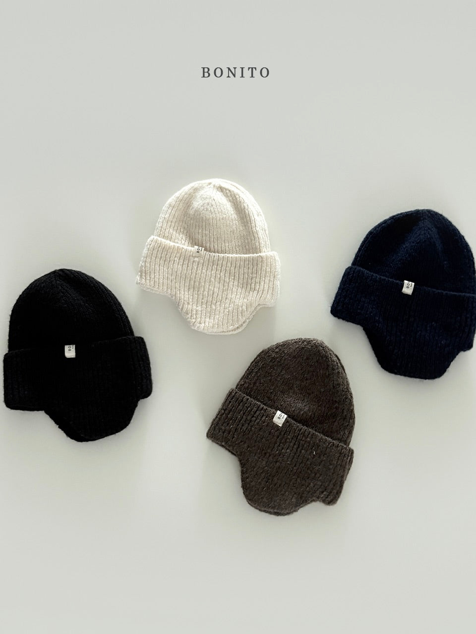 Earflap knit beanie
