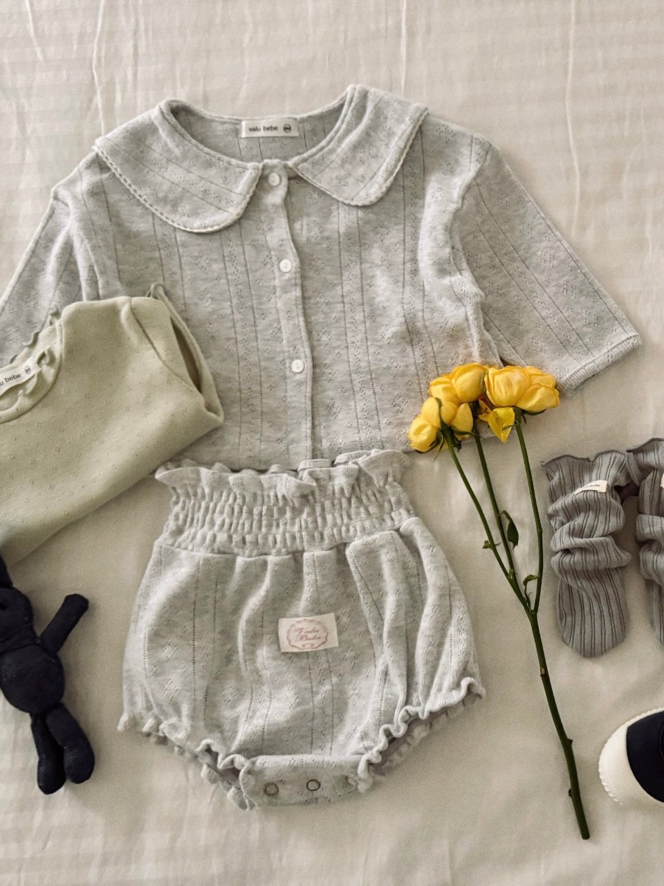 Eyelet sailor cardigan