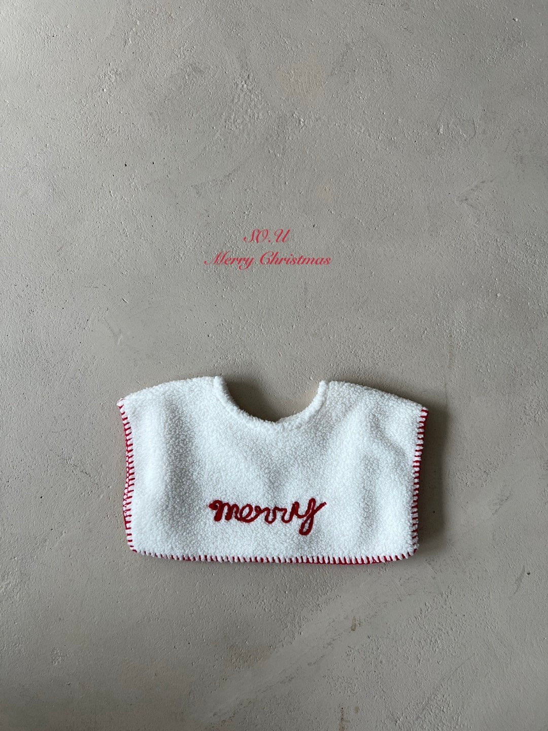 Christmas embroidered cape