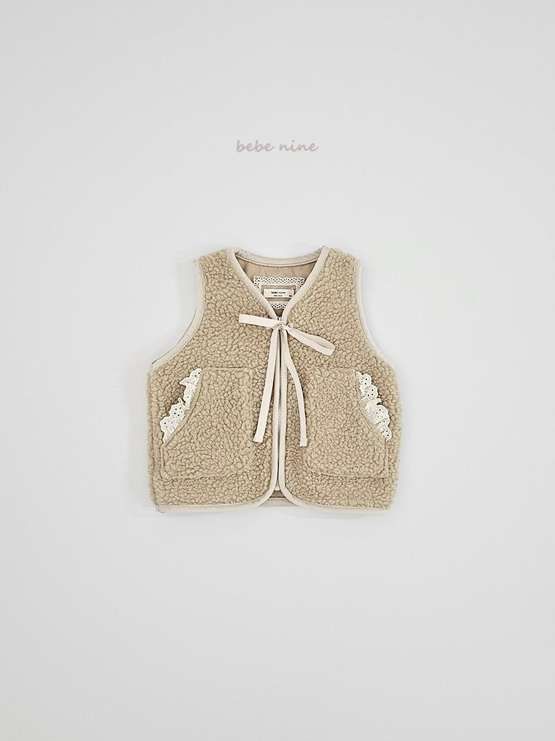 Teddy Frill Vest
