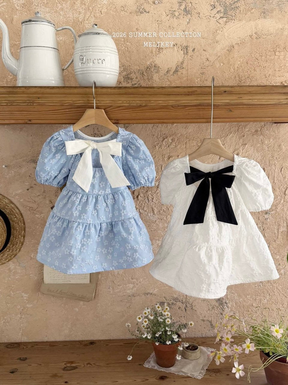 Shine back ribbon one piece