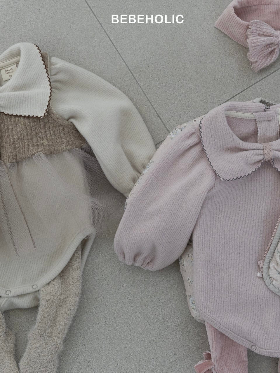 Pauline picot lace rompers