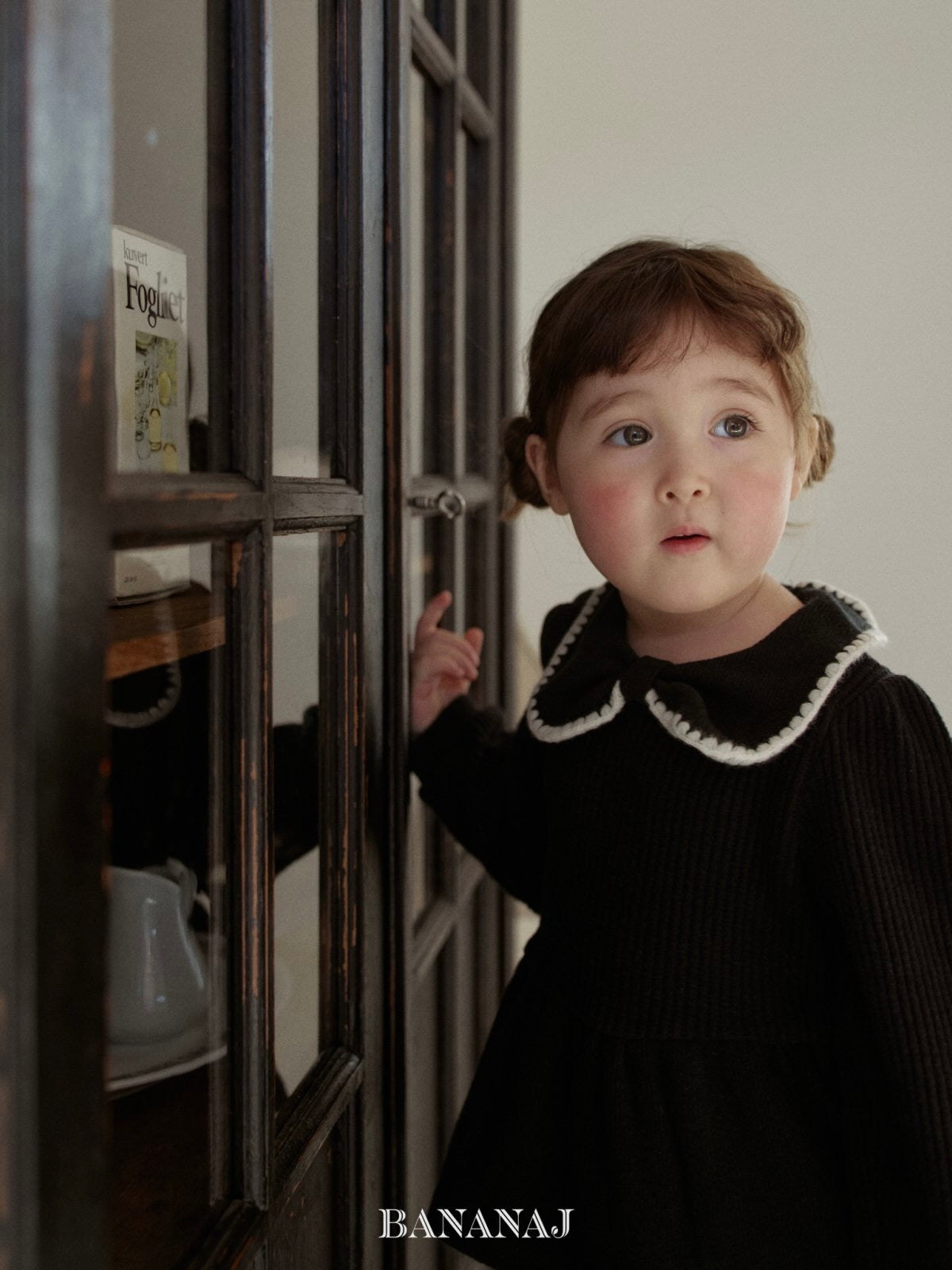 Ribbon waffle collar T