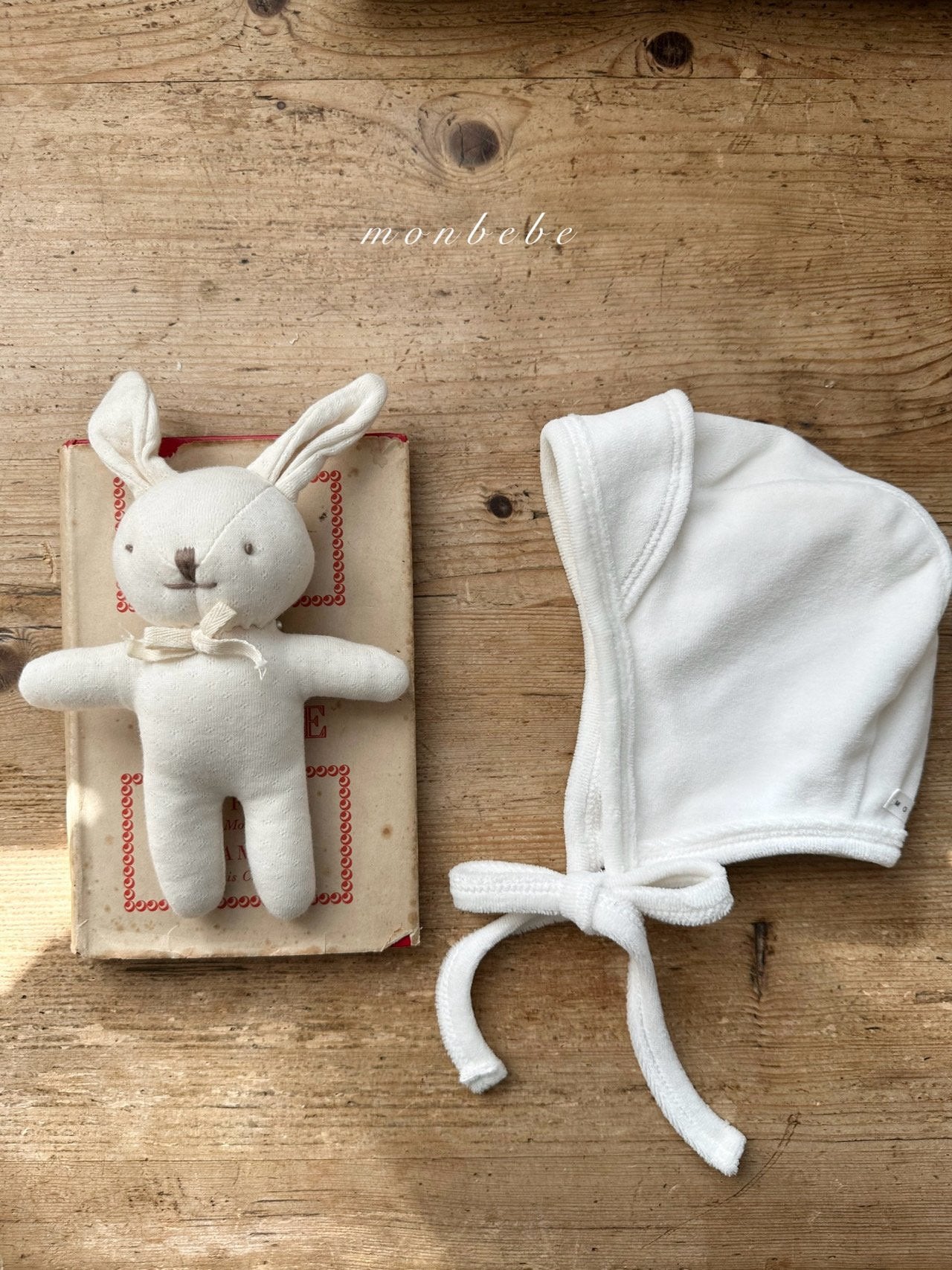 Cotton velour bonnet