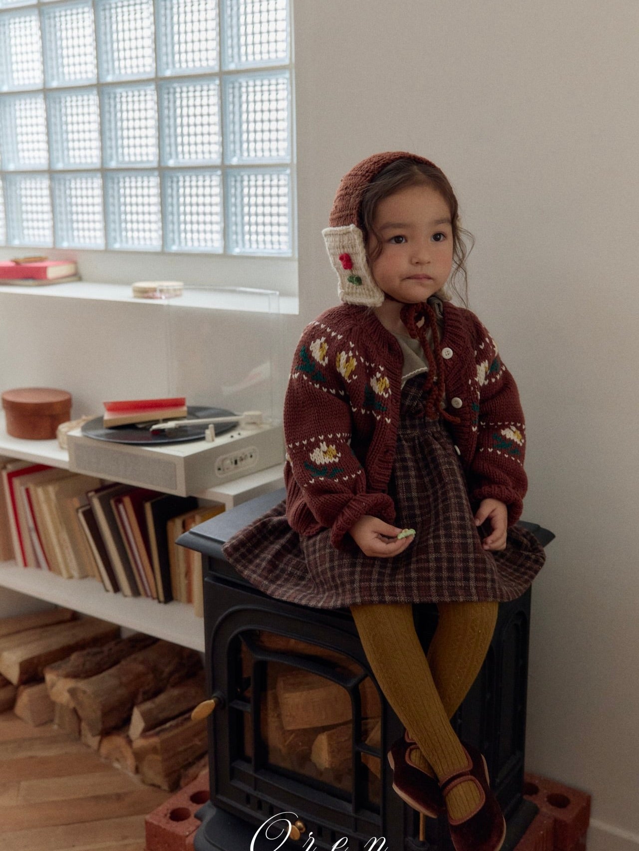 Belotti flower knit cardigan (2 way)