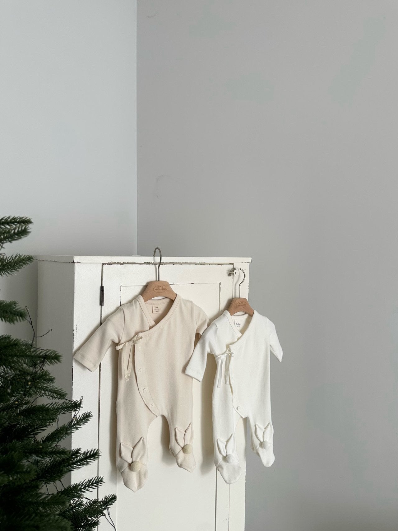 Bunny footed rompers