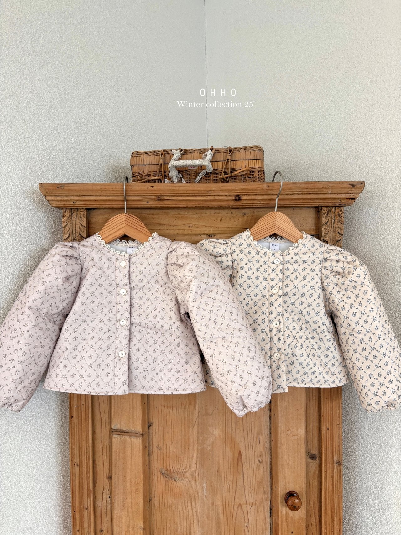 Rose lace padded jacket