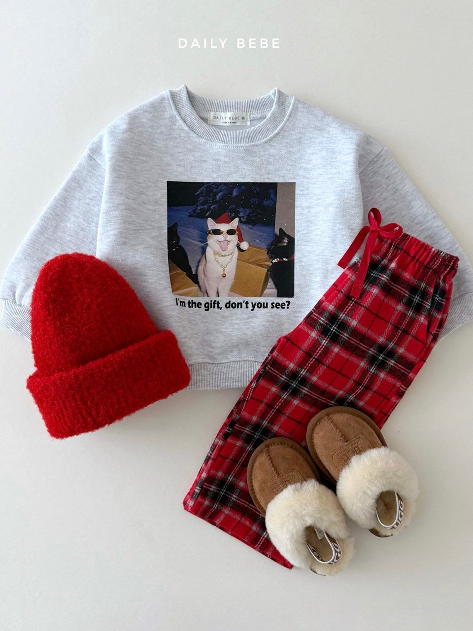 Santa cat sweatshirt (kids and adults)