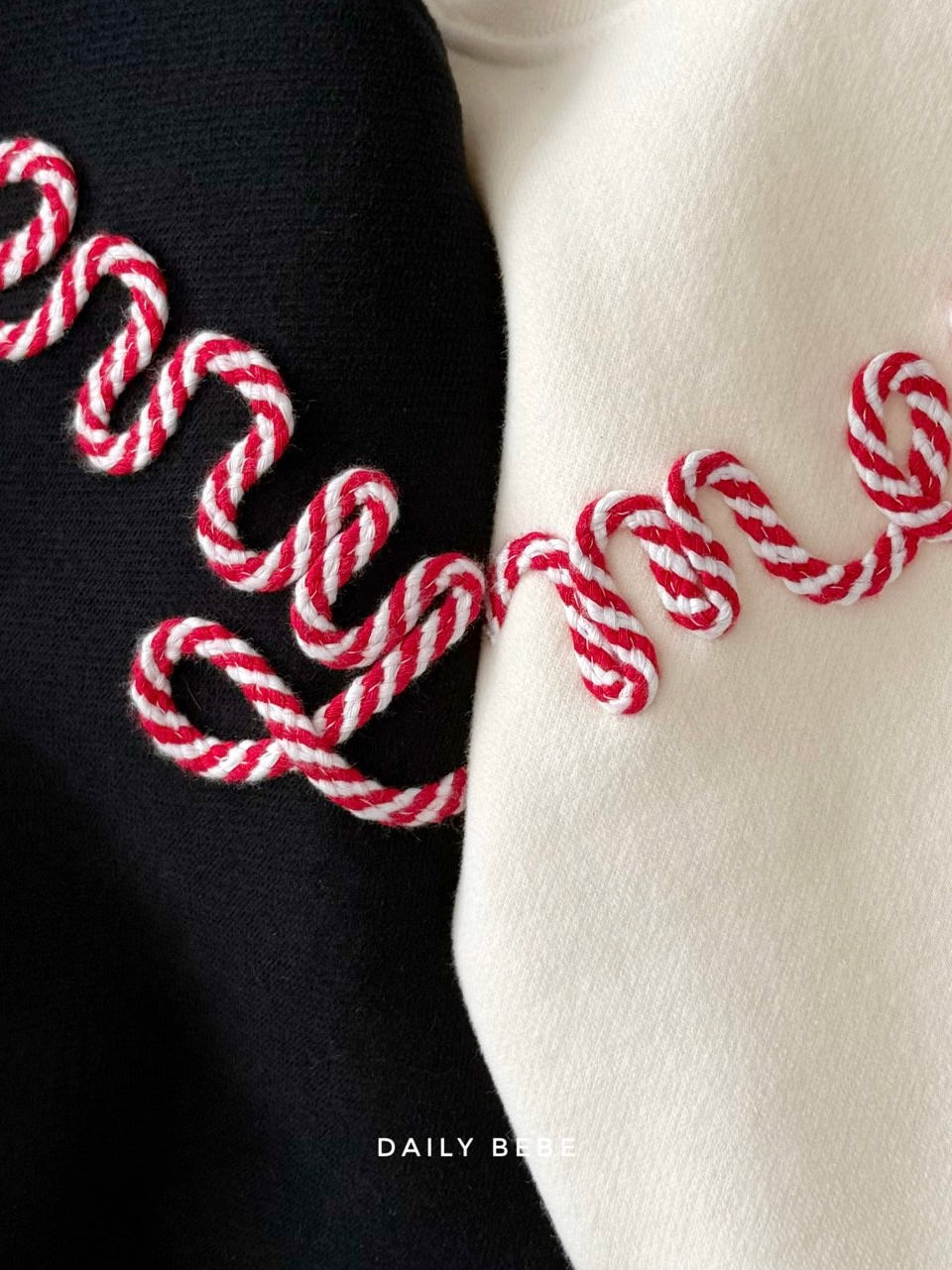 Embroidery merry sweatshirt