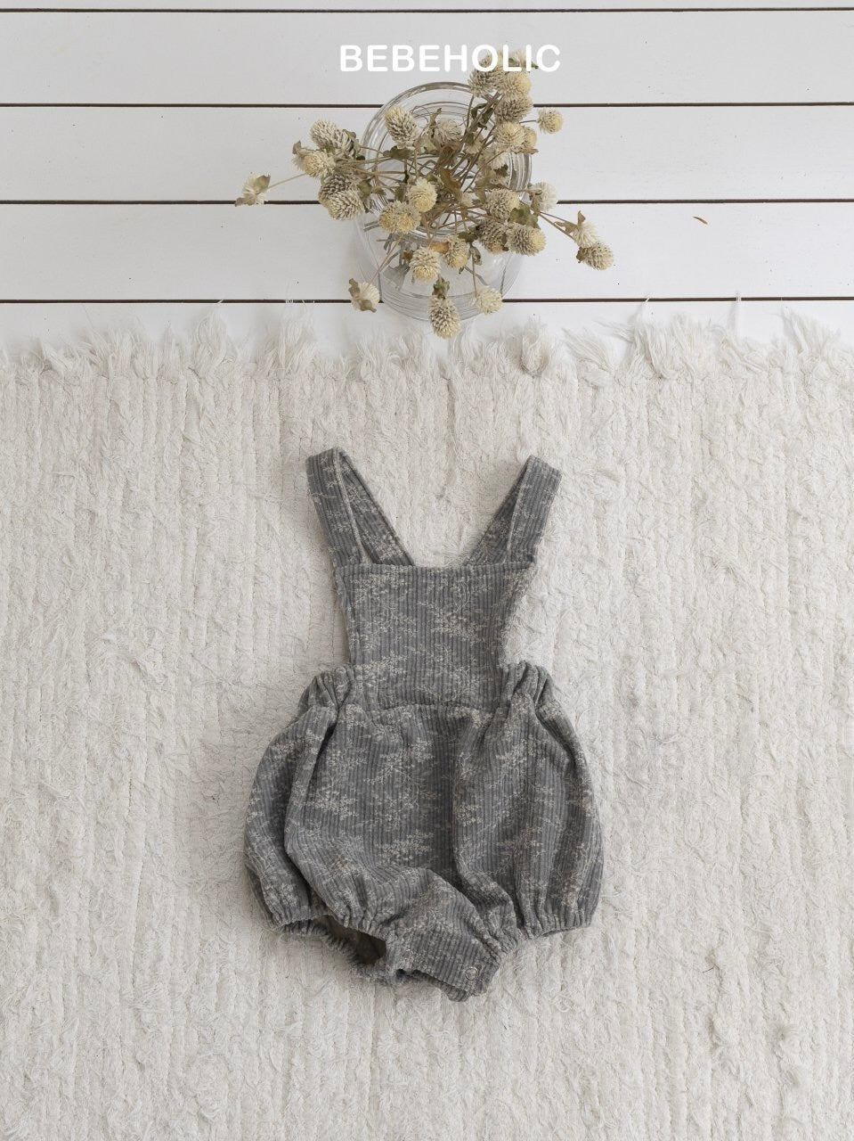 Caramel suspender rompers