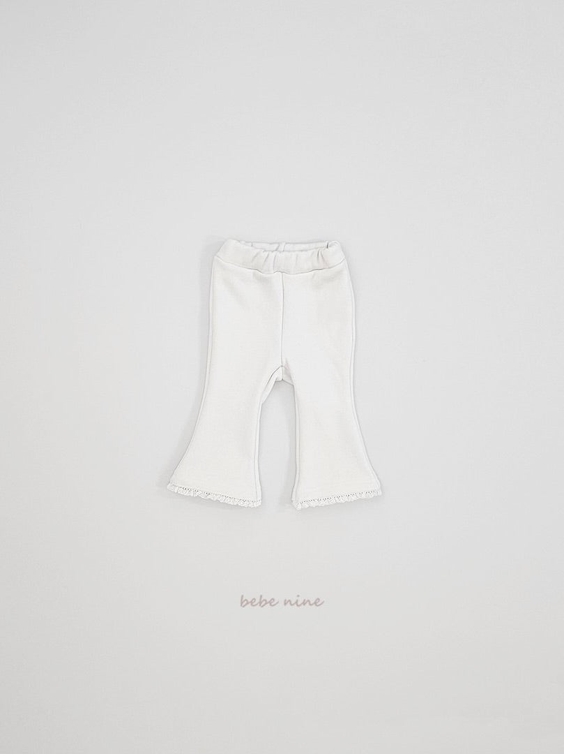 Frill Fleece Flare Pants