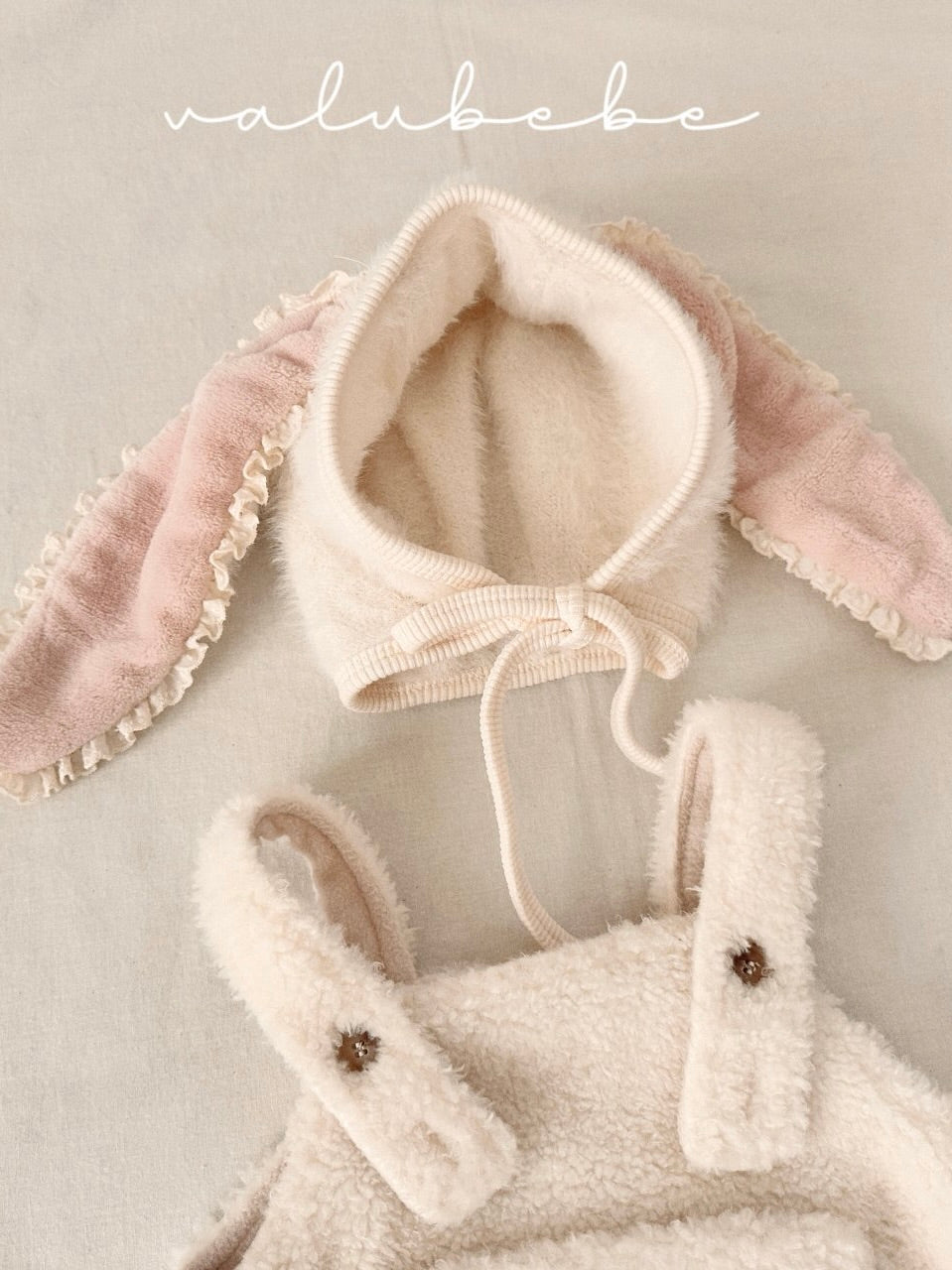 Bunny fur bonnet (baby)