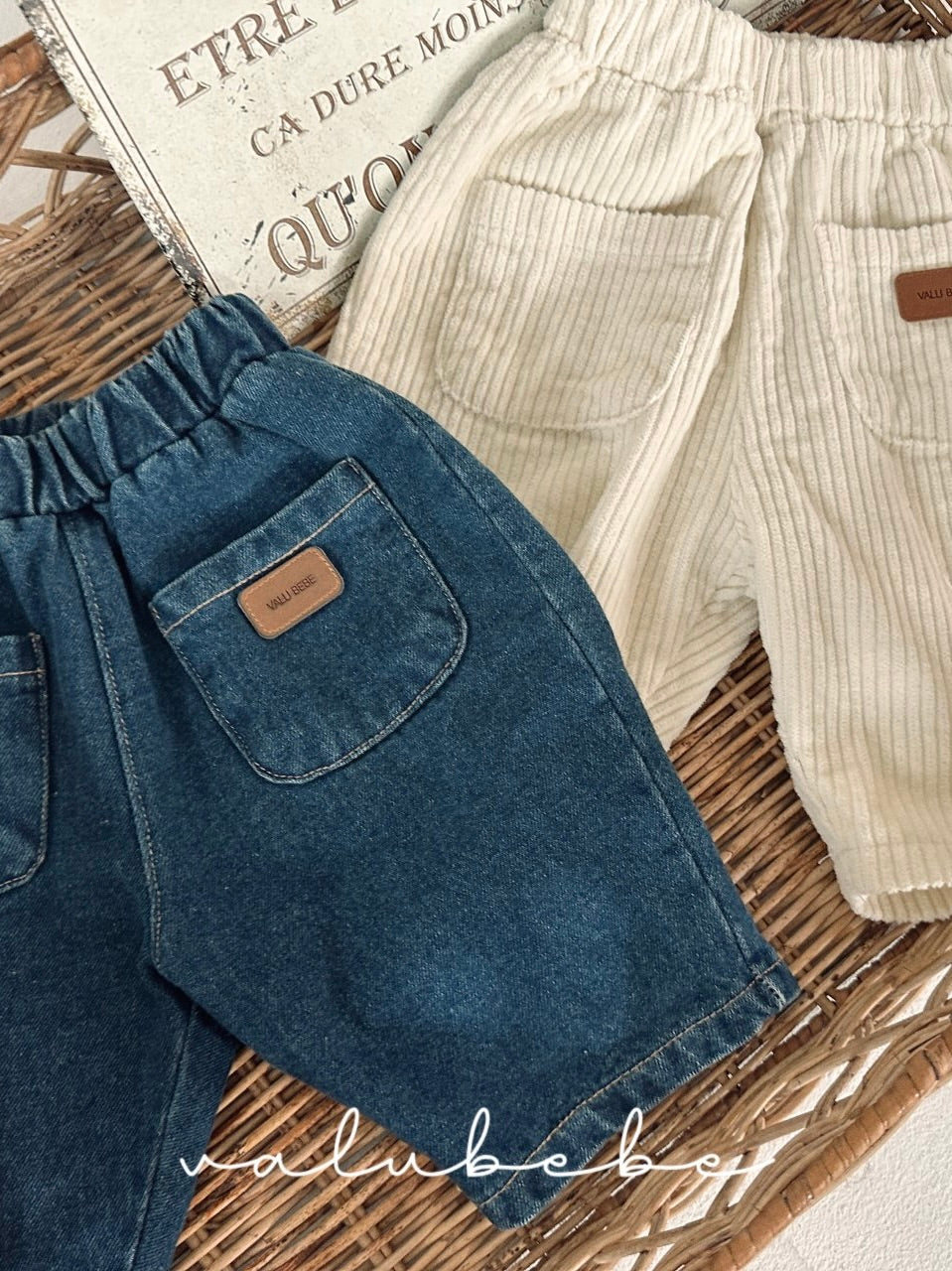 Corduroy pocket pants (baby&kids)
