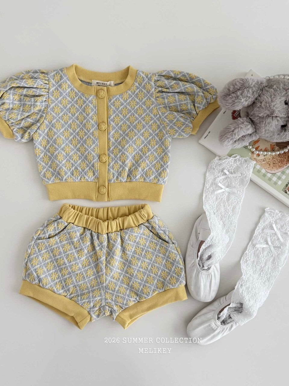 Rika flower puff cardigan