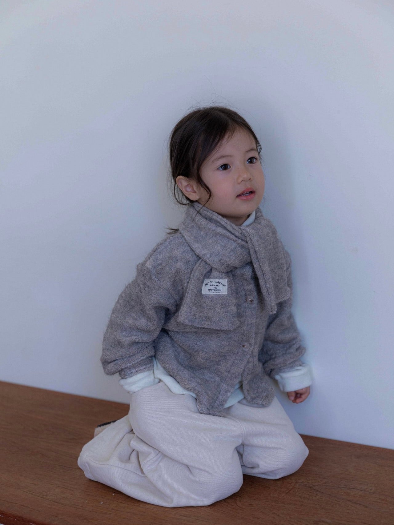 Knit cardigan (knit muffler)