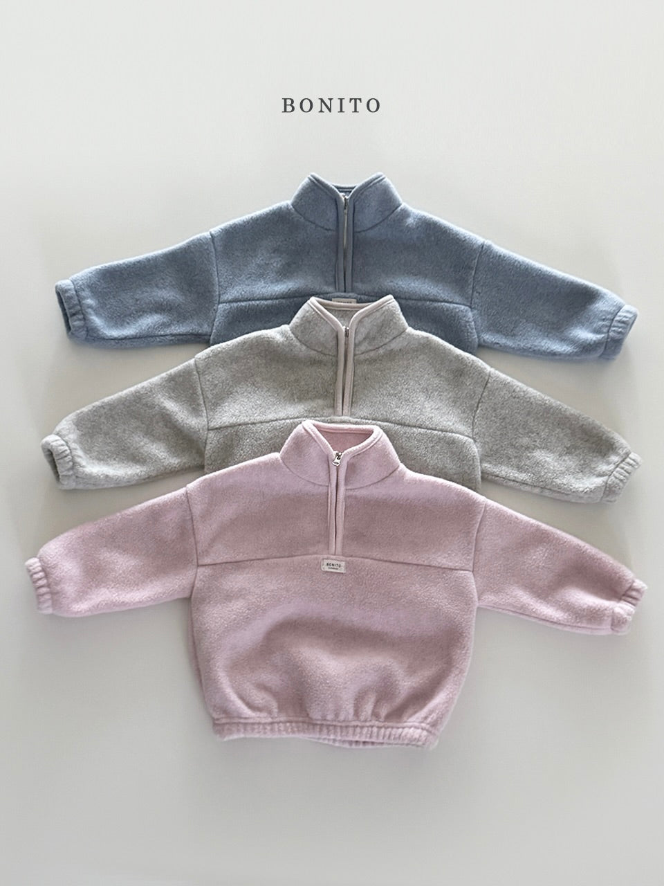Cotton candy half zip-up