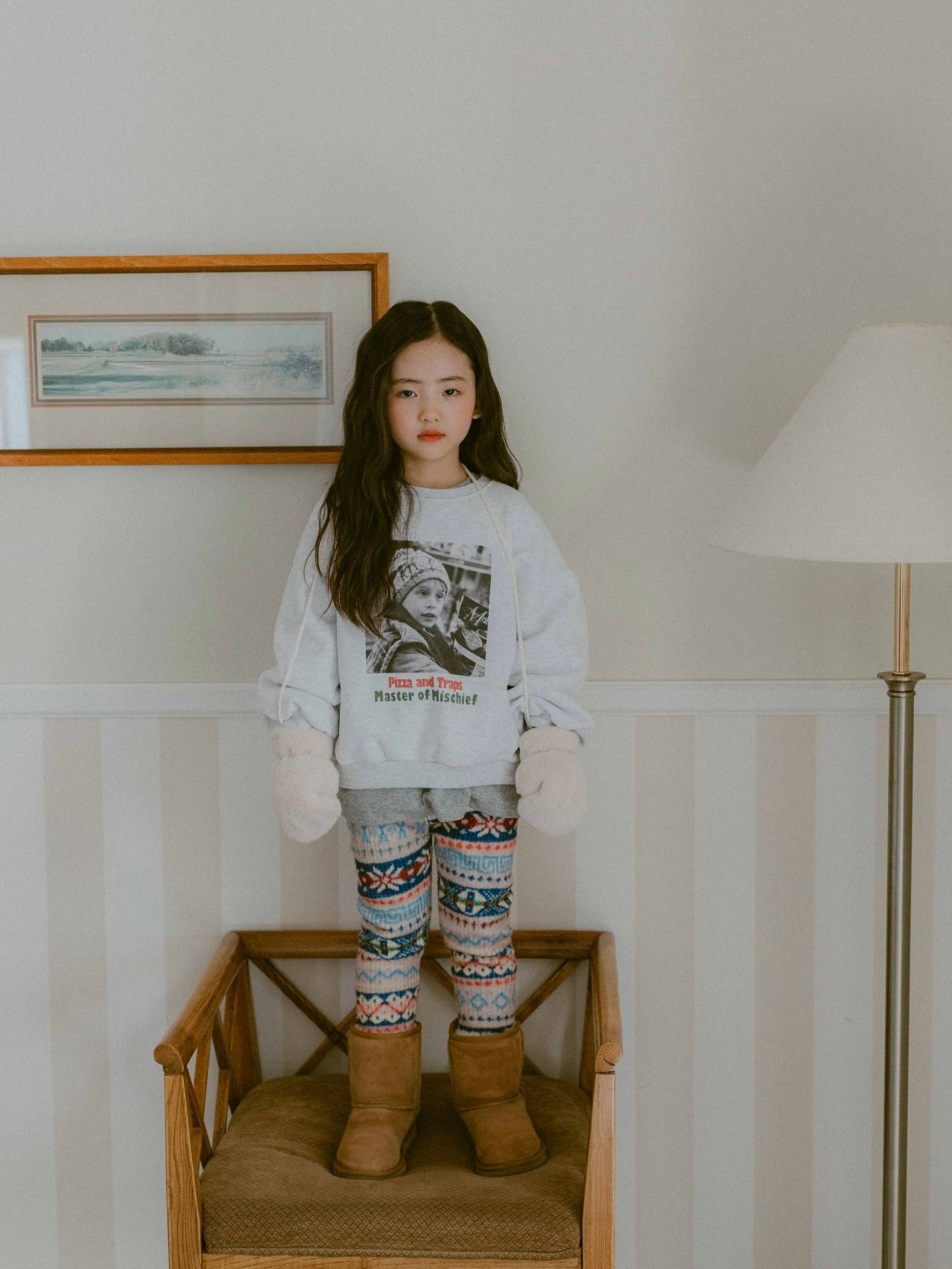 Winter fluffy gloves