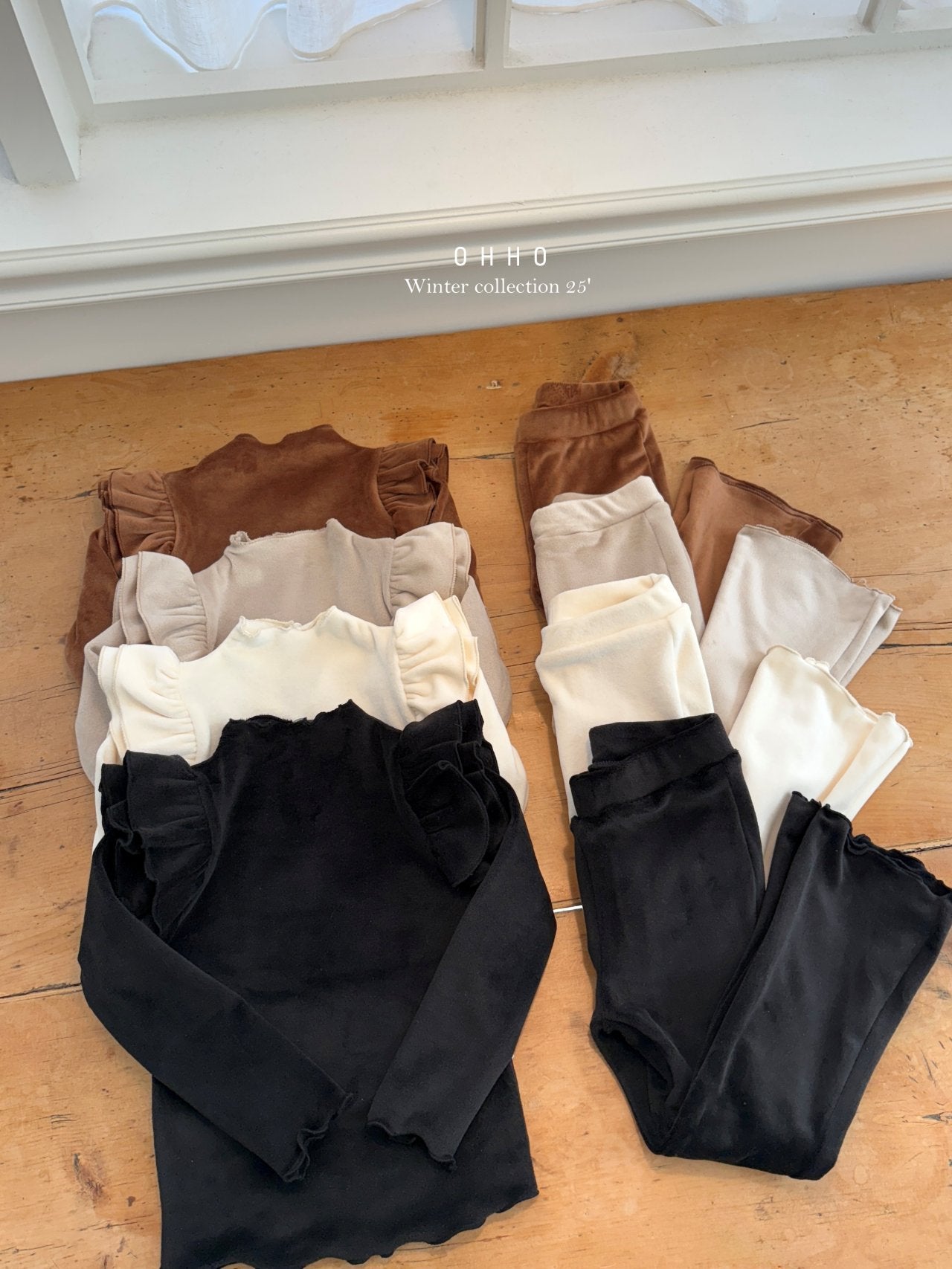 French velour bootcut pants