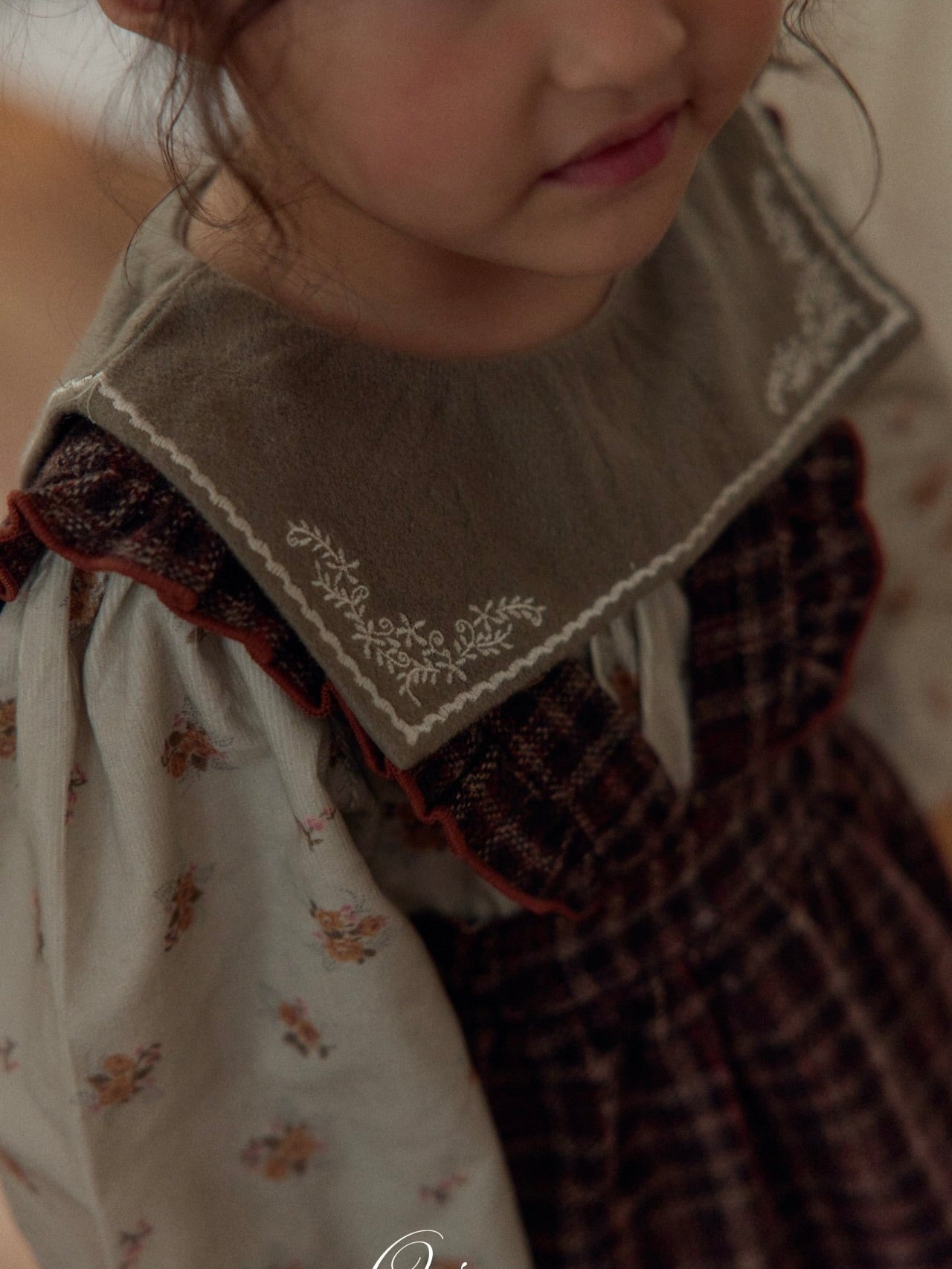 Nanette embroidered collar blouse