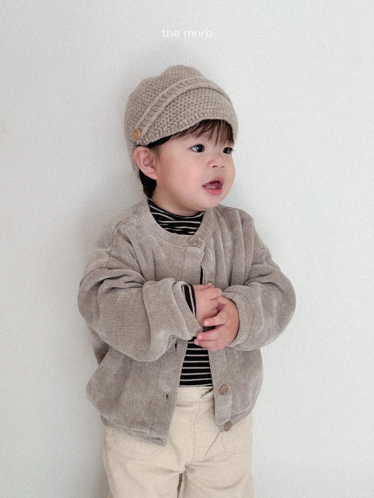 Velvet ribbed cardigan