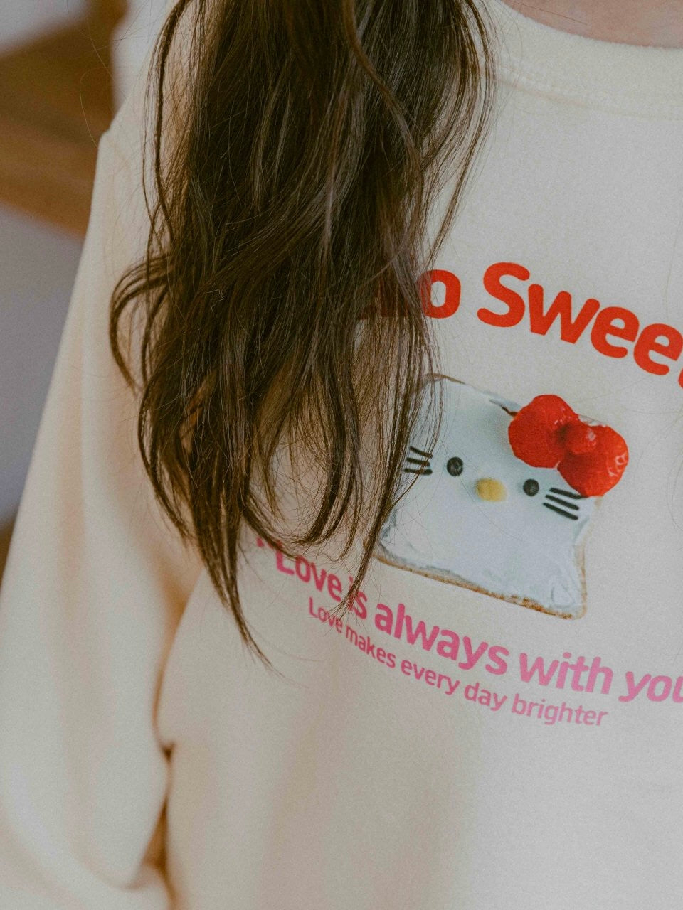 Sweetie ribbon sweatshirt