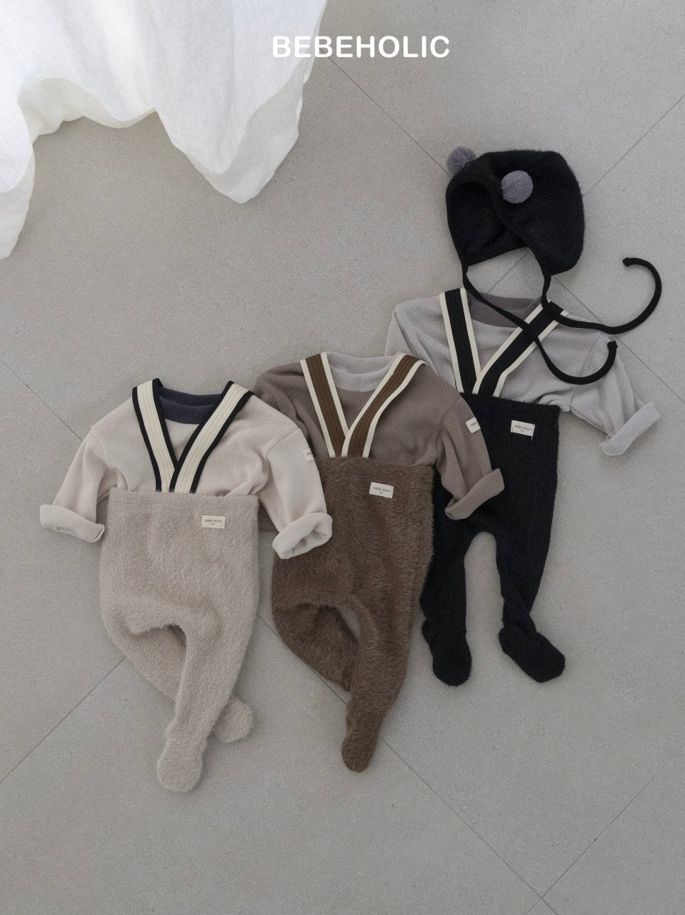 Angora footed leggings