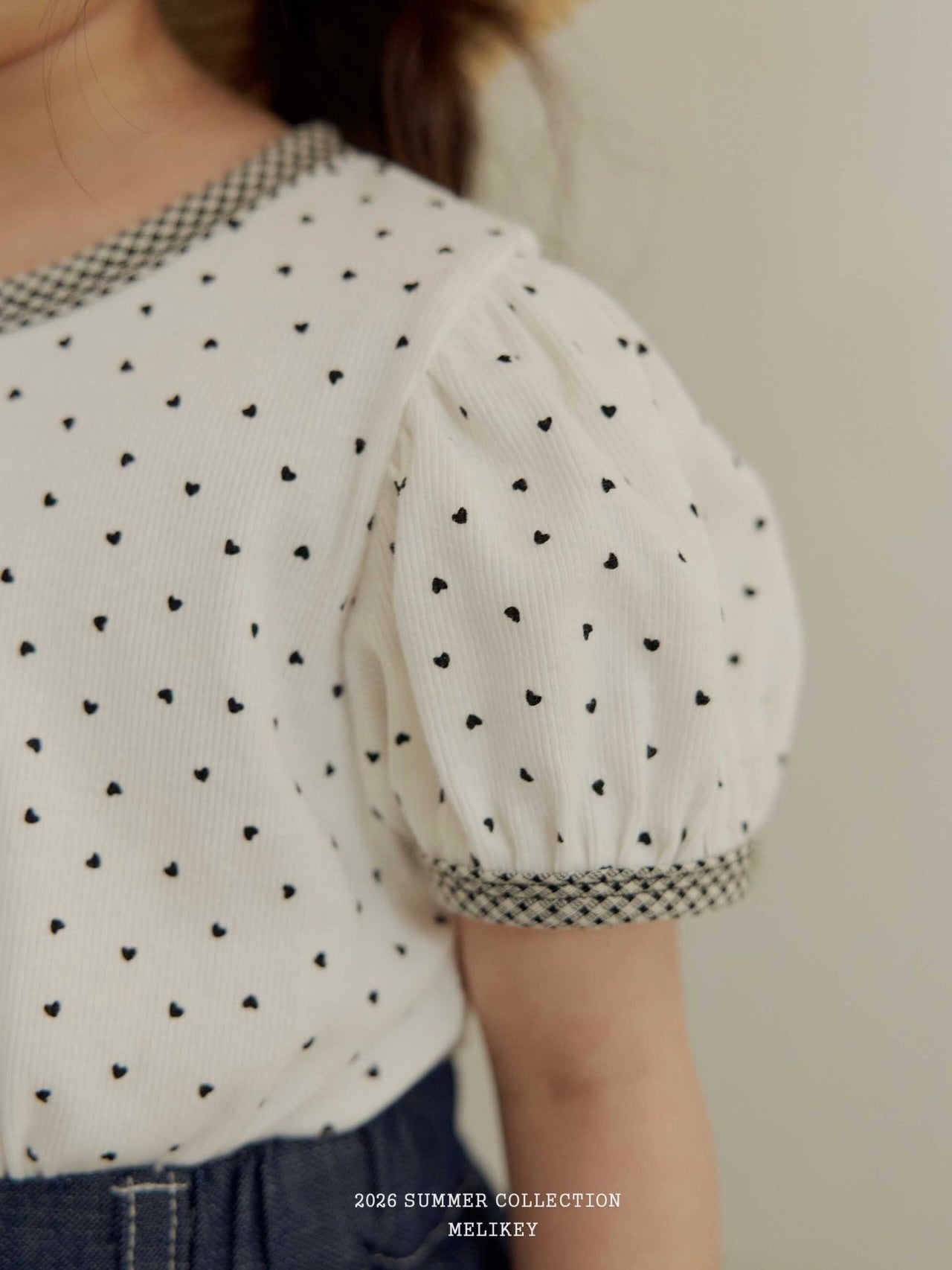 Mini heart puff T shirt